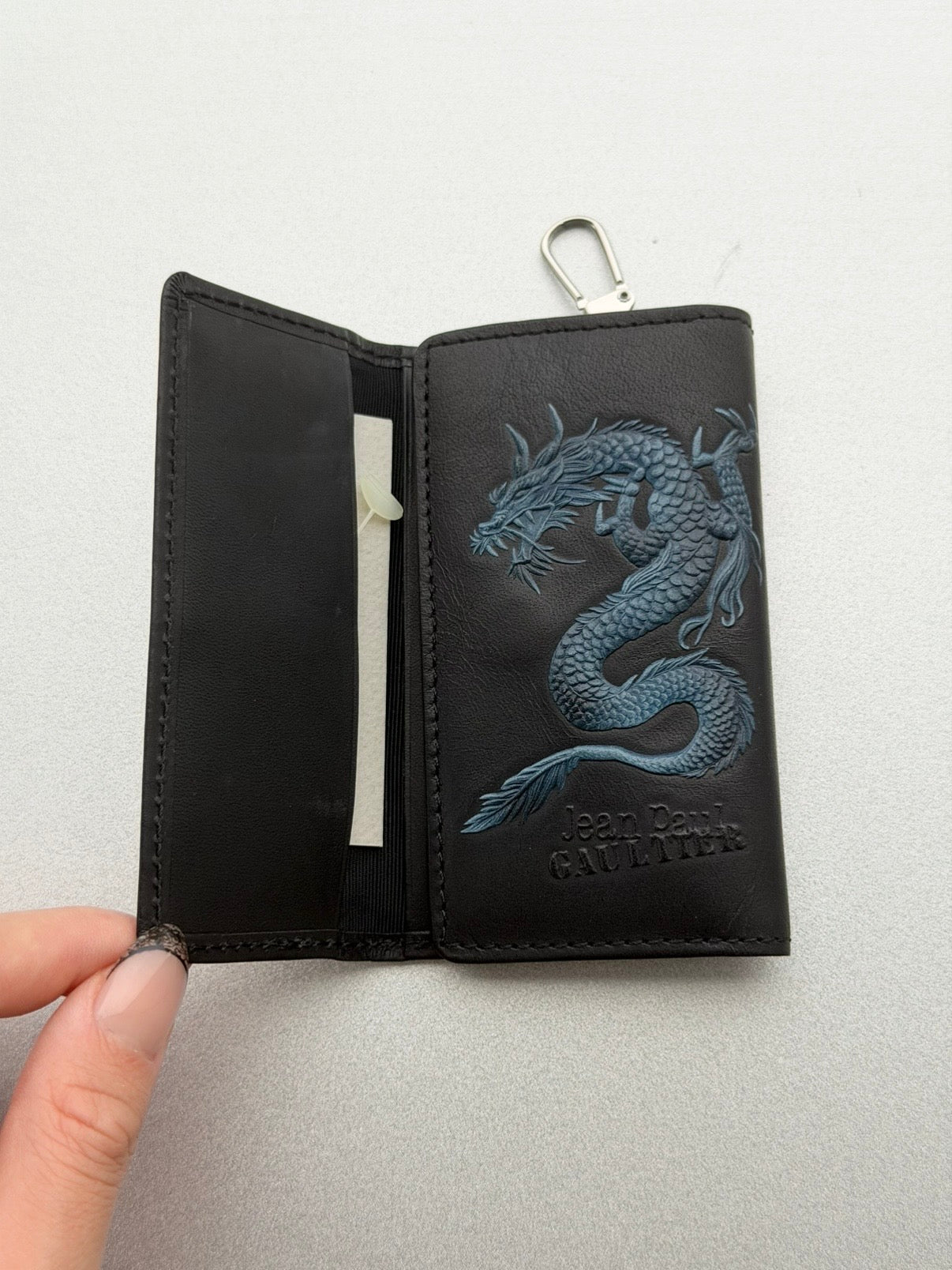 JEAN PAUL GAULTIER 90s DRAGON LEATHER KEY HOLDER