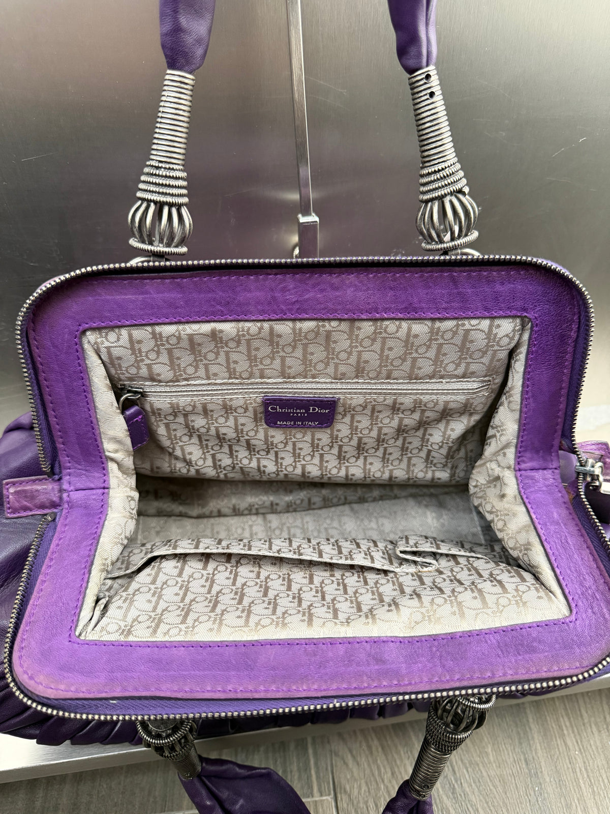 DIOR S/S 2007 SHARON STONE LEATHER BAG