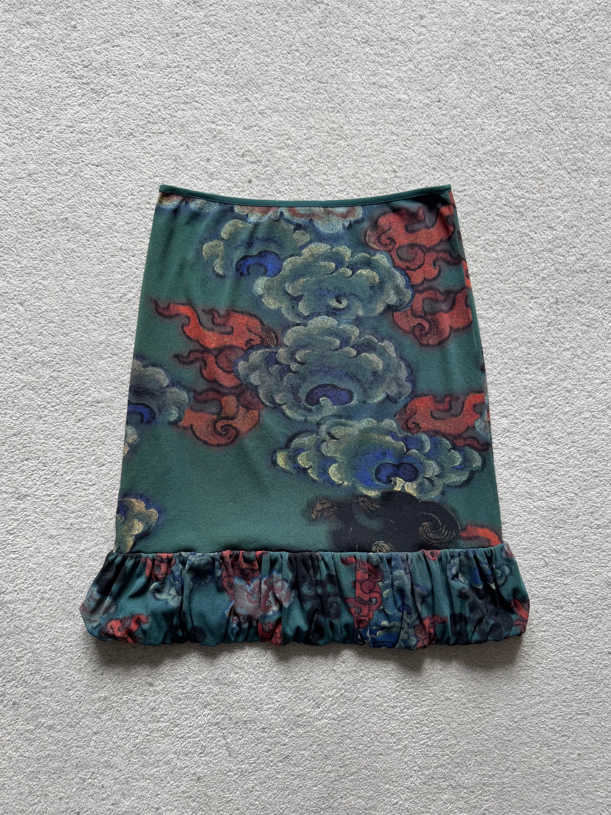 VIVIENNE TAM 00s CHINESE CLOUD MESH SKIRT