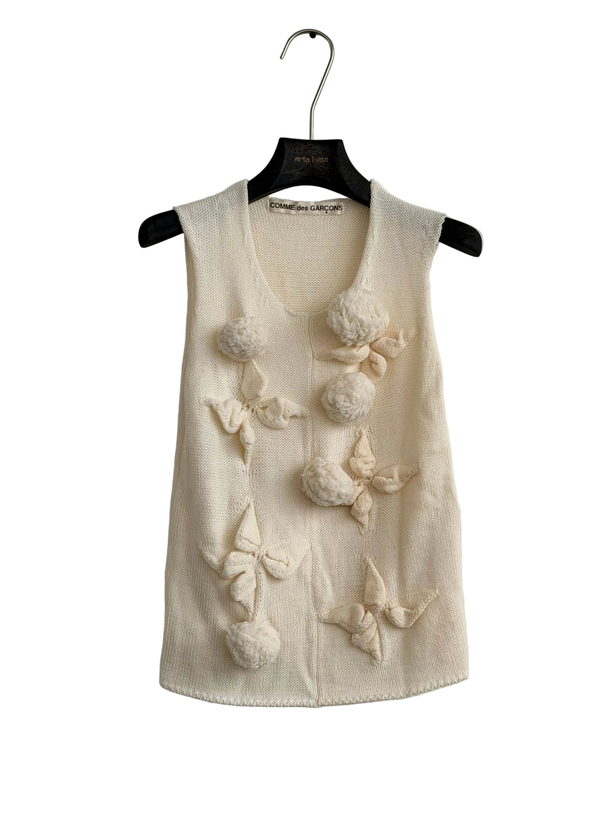 COMME DES GARCONS S/S 2002 POM POM KNIT TOP