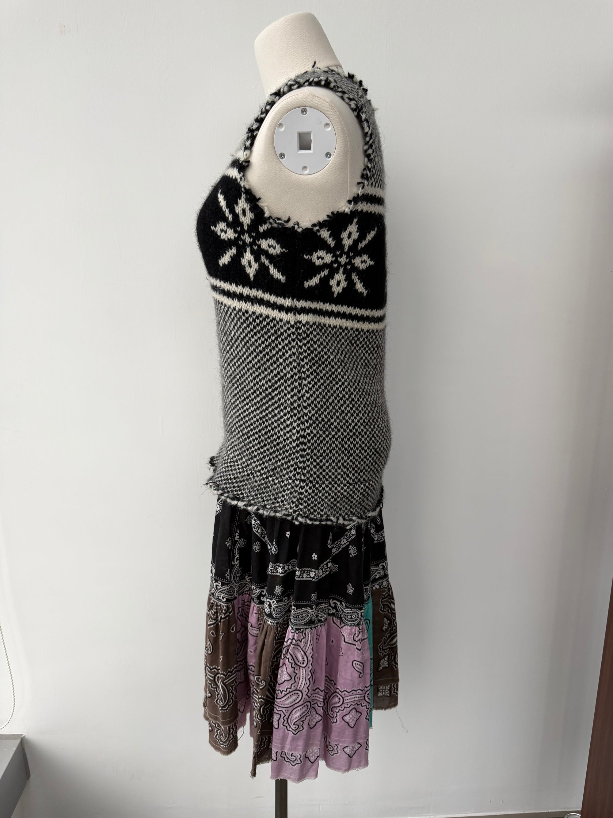 JUNYA WATANABE MAN F/W 2003 ALPINE BANDANA KNIT DRESS