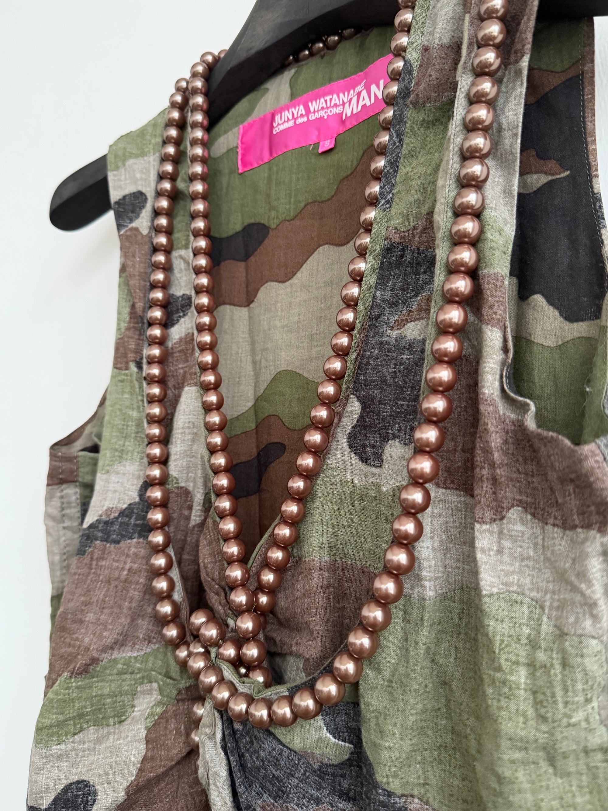 JUNYA WATANABE CDG MAN S/S 2003 CAMO PEARL TOP