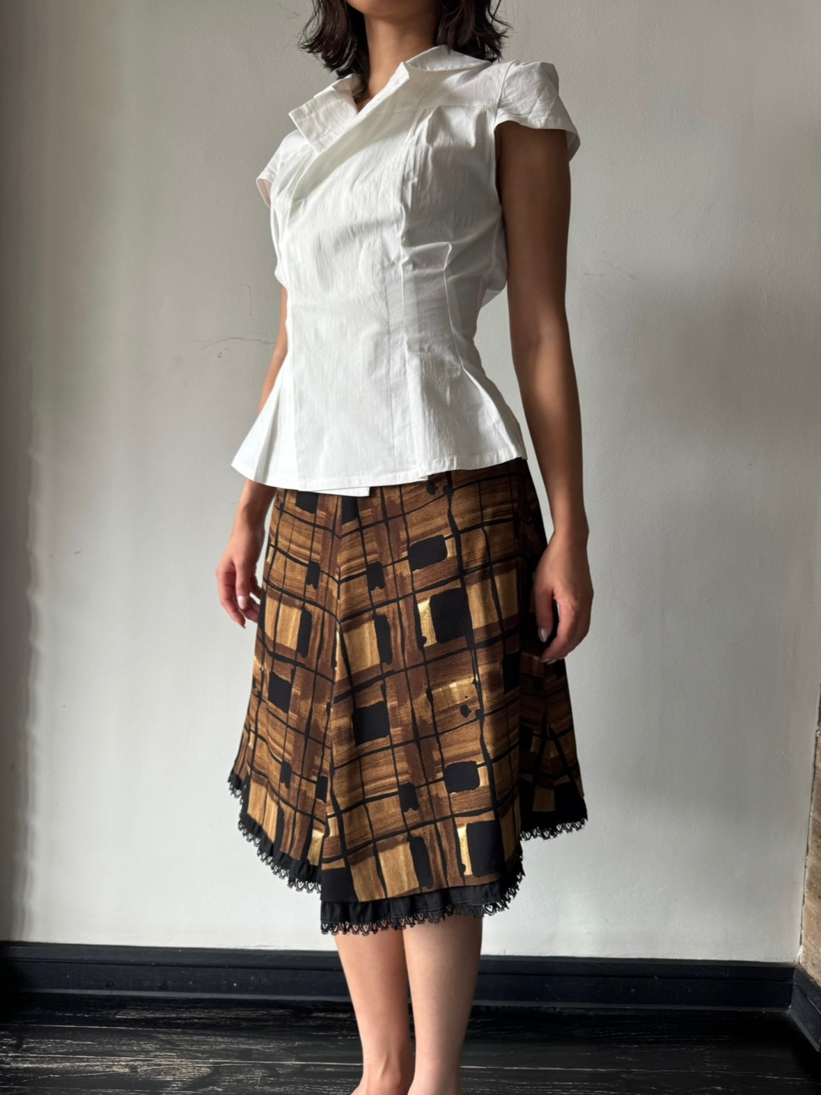 PRADA F/W 2010 CHECKED SKIRT