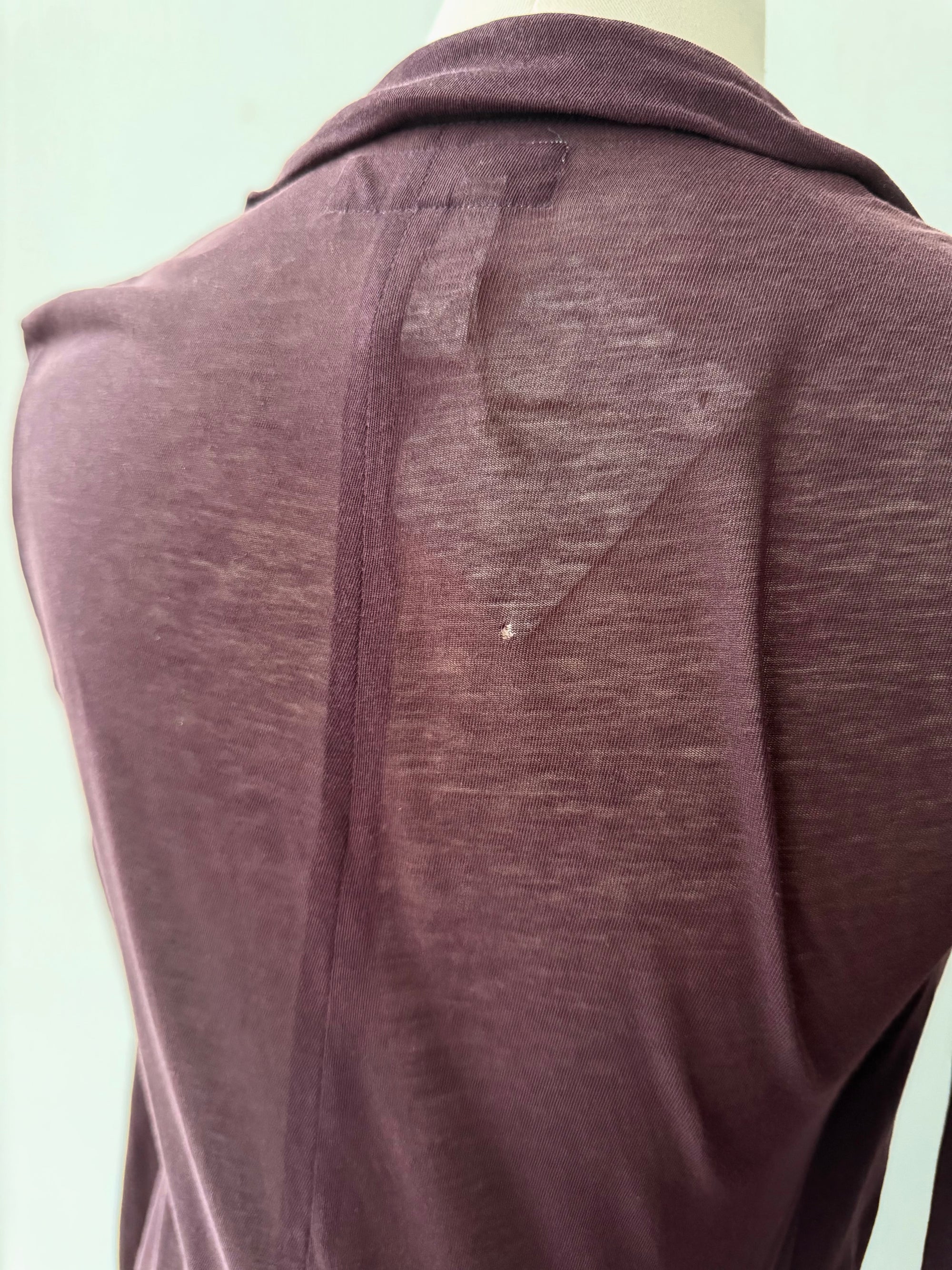 YOHJI YAMAMOTO S/S 1996 BURGUNDY DRESS
