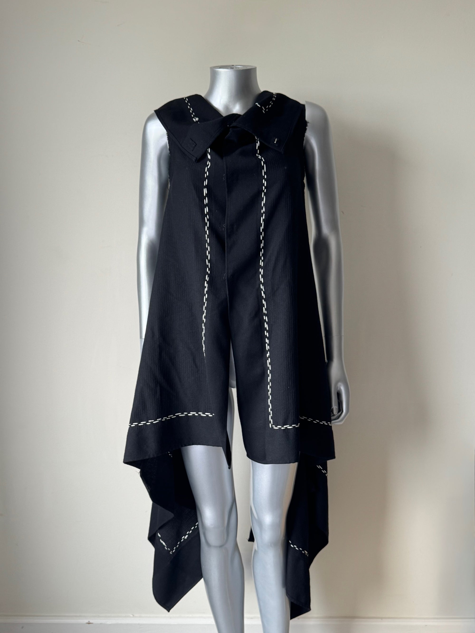 COMME DES GARCONS FALL 2003 DRAPED STITCH TOP