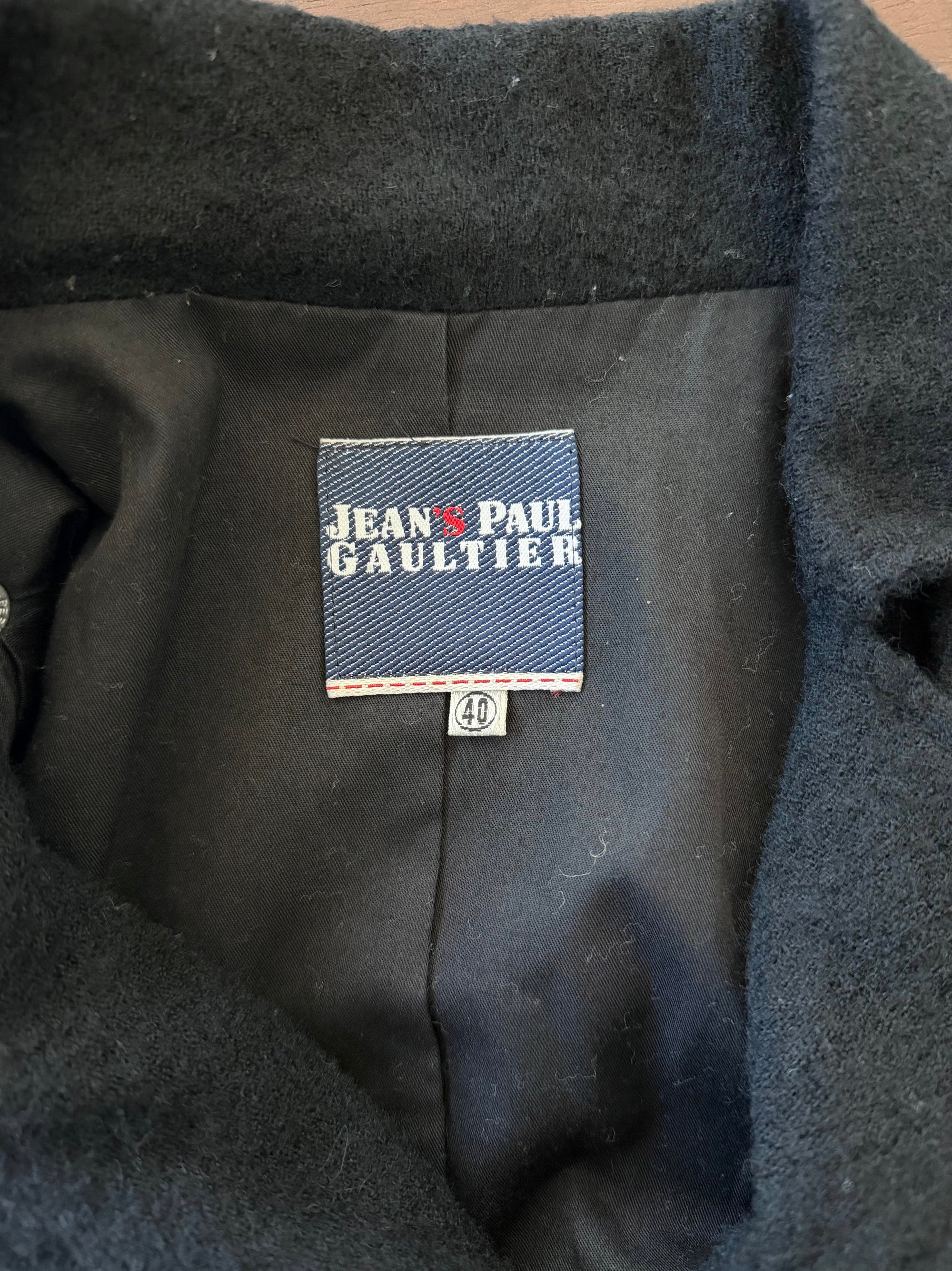 JEAN PAUL GAULTIER 00s WOOL BIKER JACKET