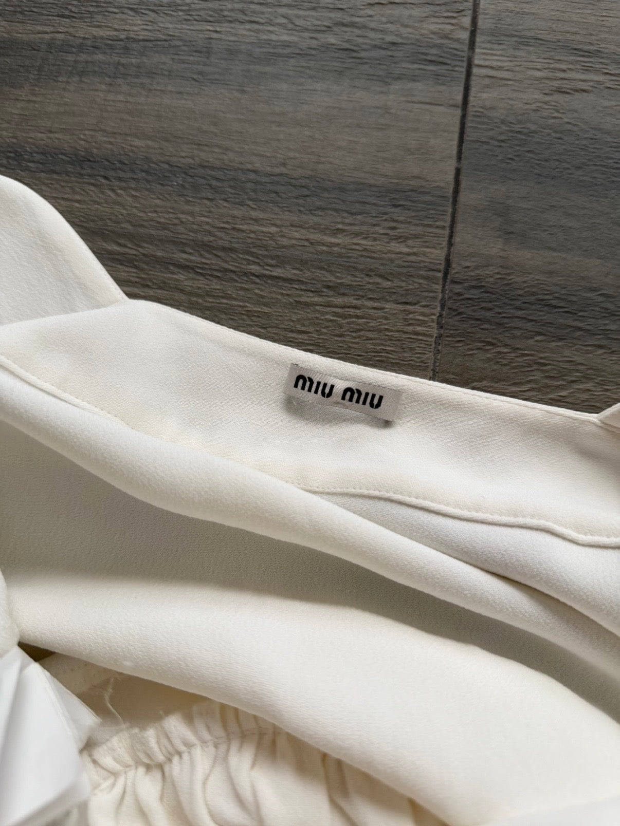 MIU MIU DROP WAIST PEPLUM TOP
