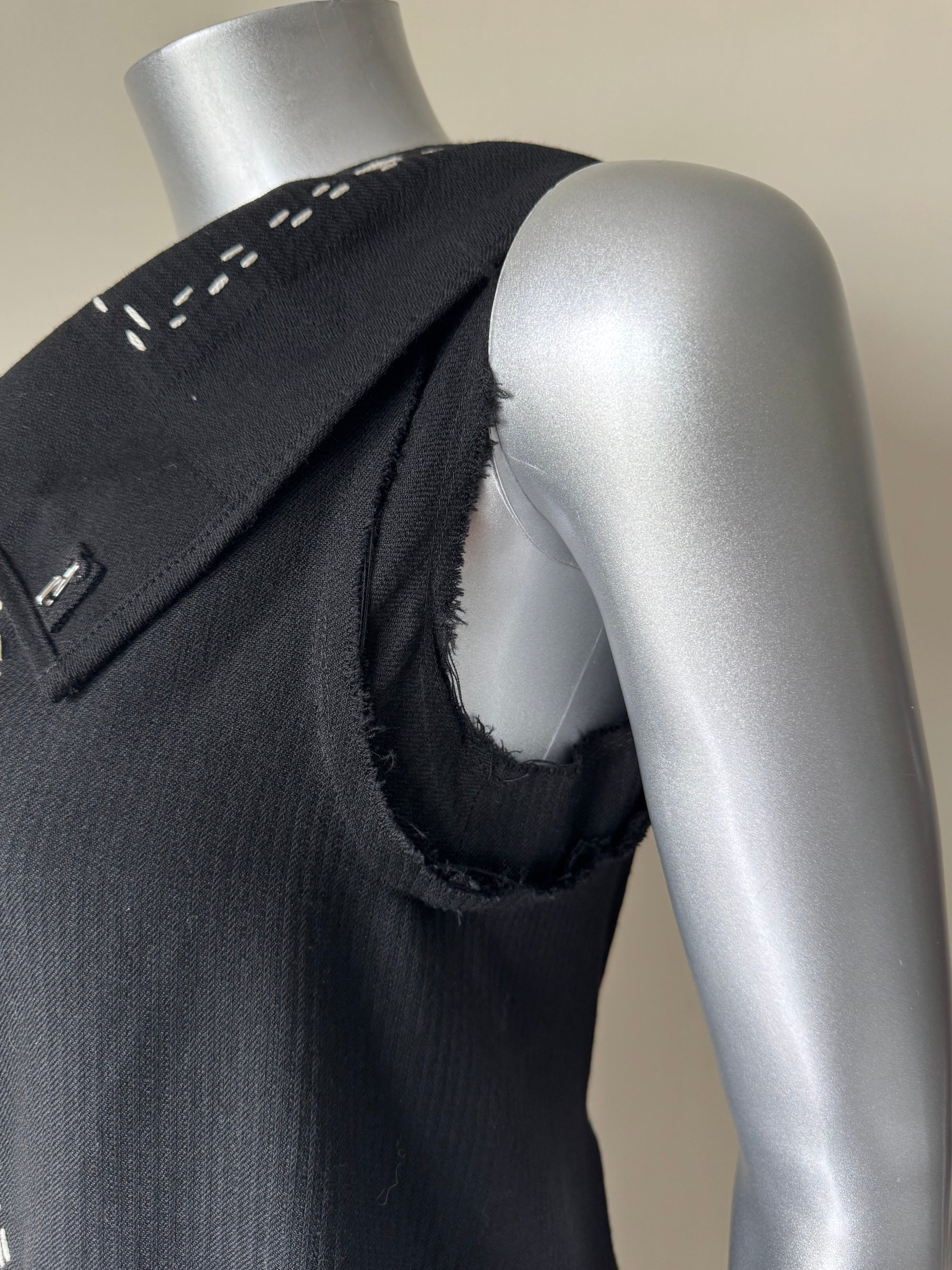 COMME DES GARCONS FALL 2003 DRAPED STITCH TOP