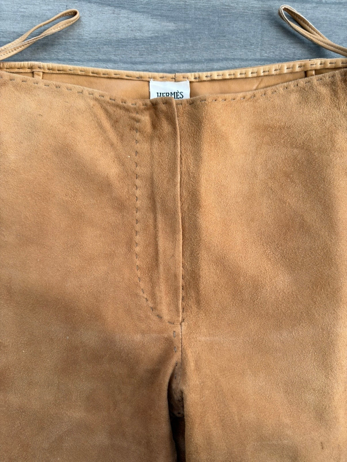 HERMES BY JEAN PAUL GAULTIER S/S 2006 SUEDE LAMBSKIN PANTS