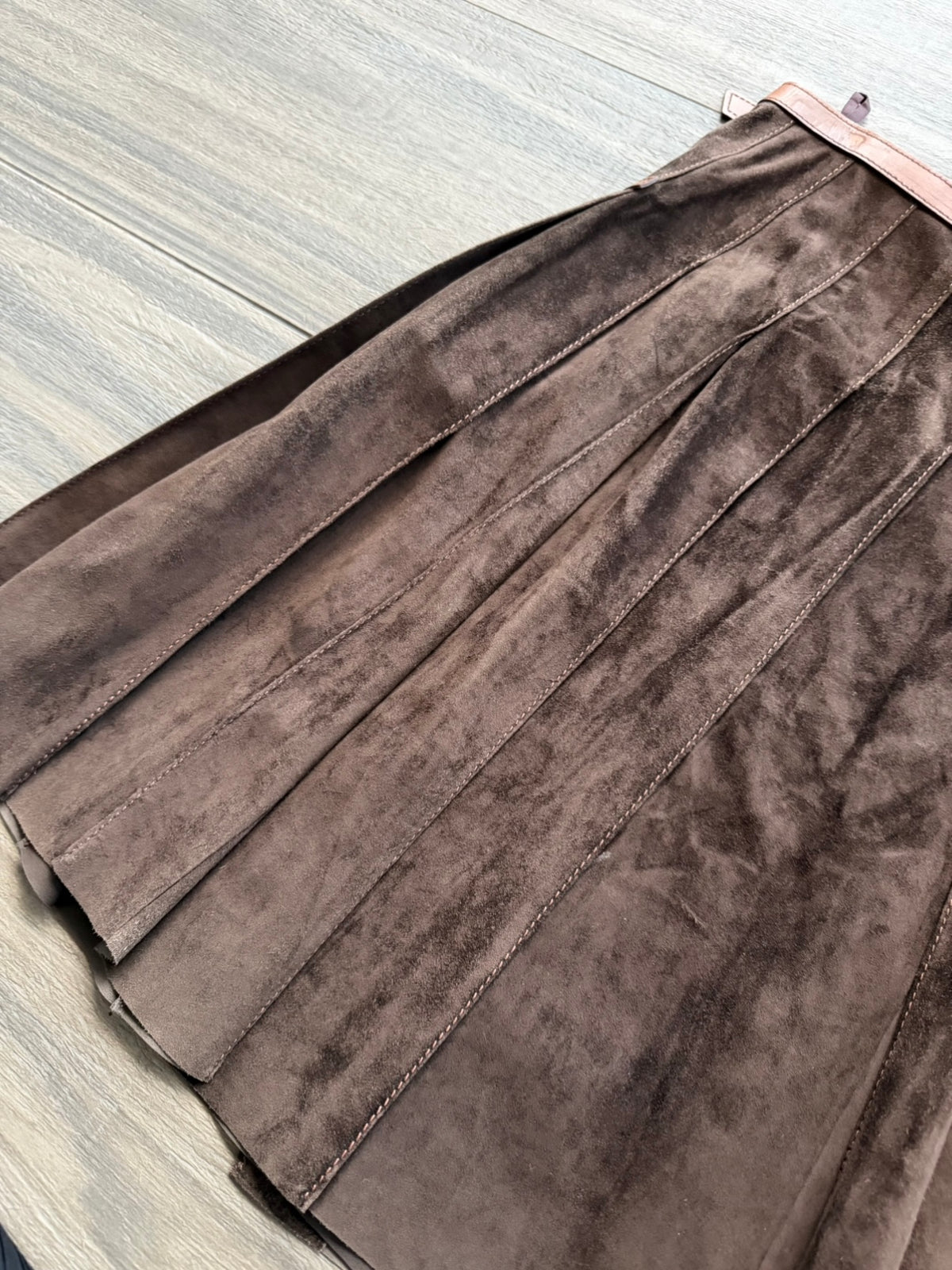 PRADA F/W 1999 SUEDE LEATHER SKIRT