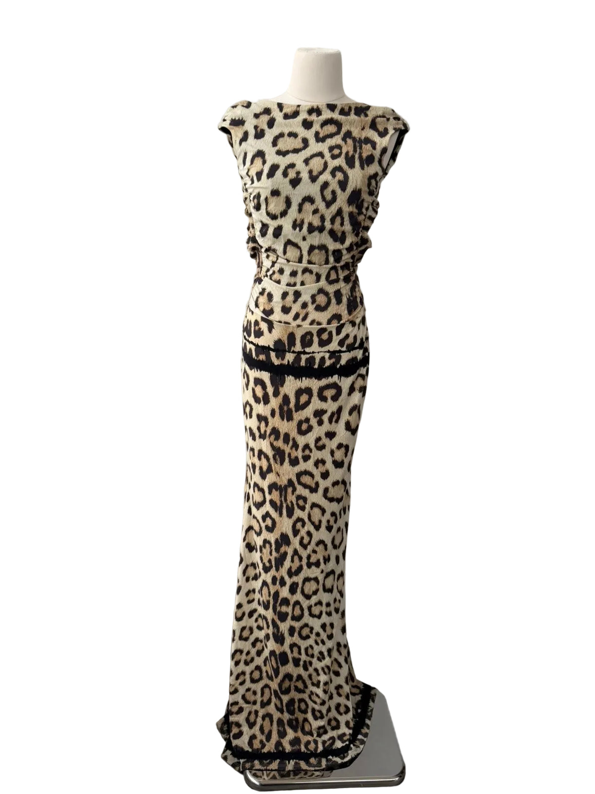 ROBERTO CAVALLI S/S 2012 LEOPARD MAXI DRESS
