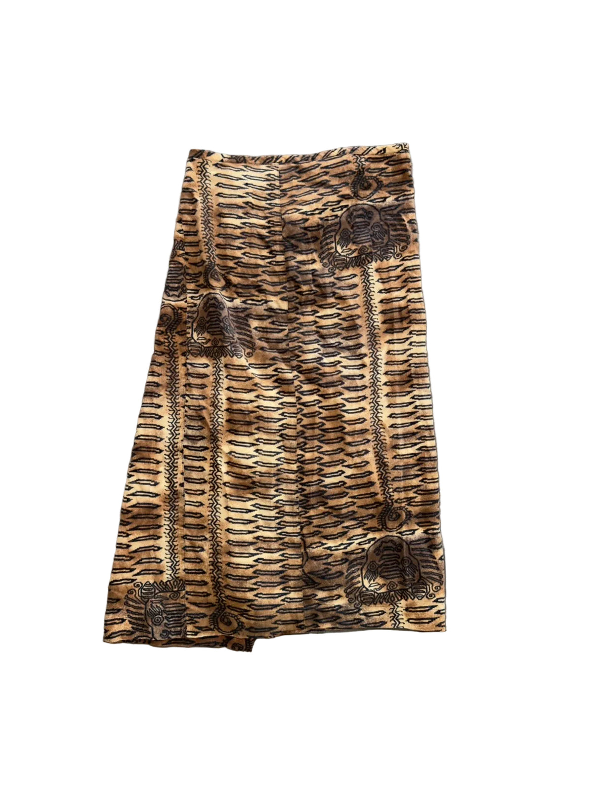 COMME DES GARCONS S/S 1992 TIBETAN TIGER ZIP SKIRT