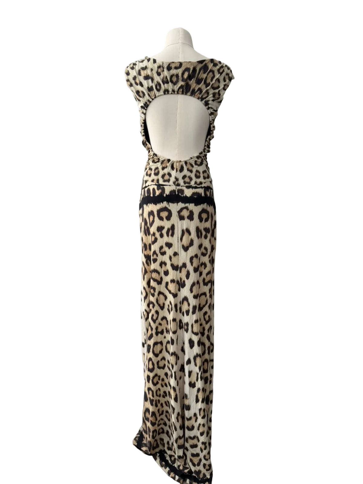 ROBERTO CAVALLI S/S 2012 LEOPARD MAXI DRESS