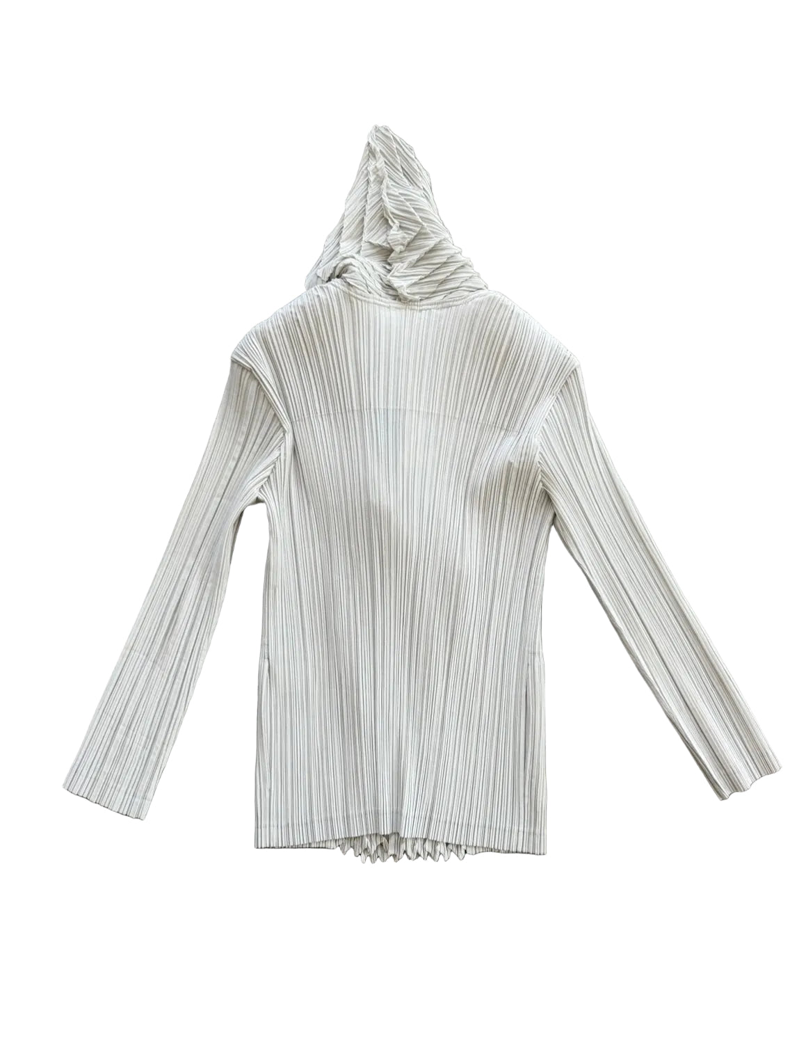 ISSEY MIYAKE S/S 2010 CHEVRON PLEATED CARDIGAN