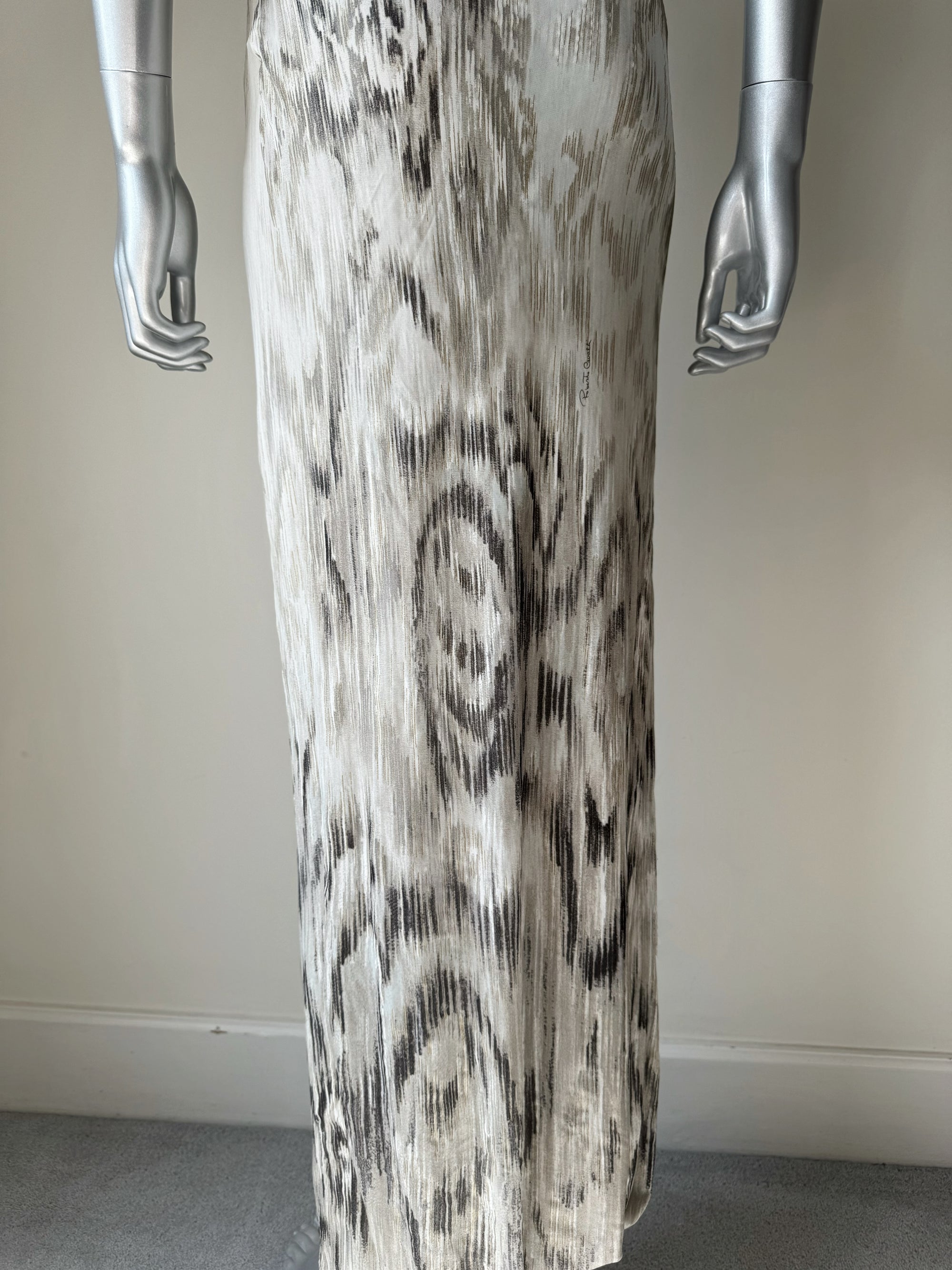 ROBERTO CAVALLI LEOPARD MAXI DRESS