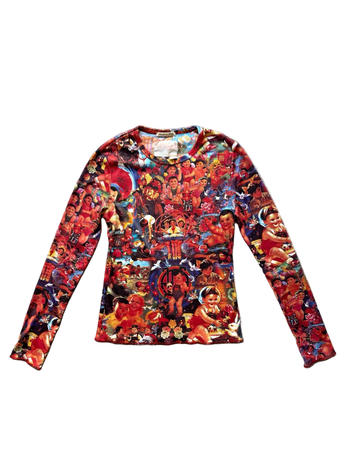 JEAN PAUL GAULTIER 90s CHINESE PROPAGANDA BABIES TOP