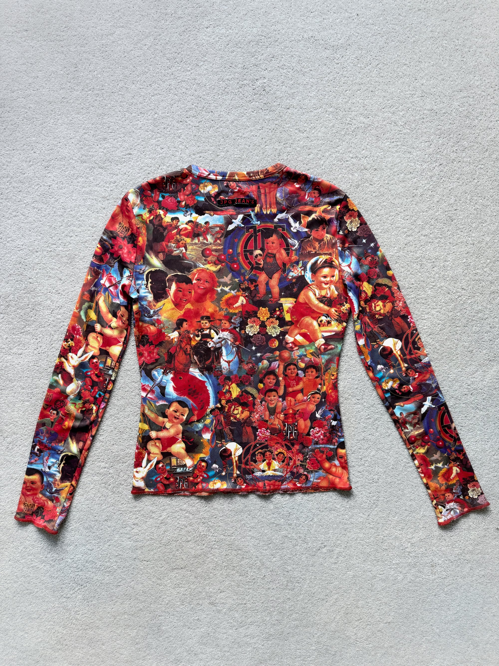 JEAN PAUL GAULTIER 90s CHINESE PROPAGANDA BABIES TOP