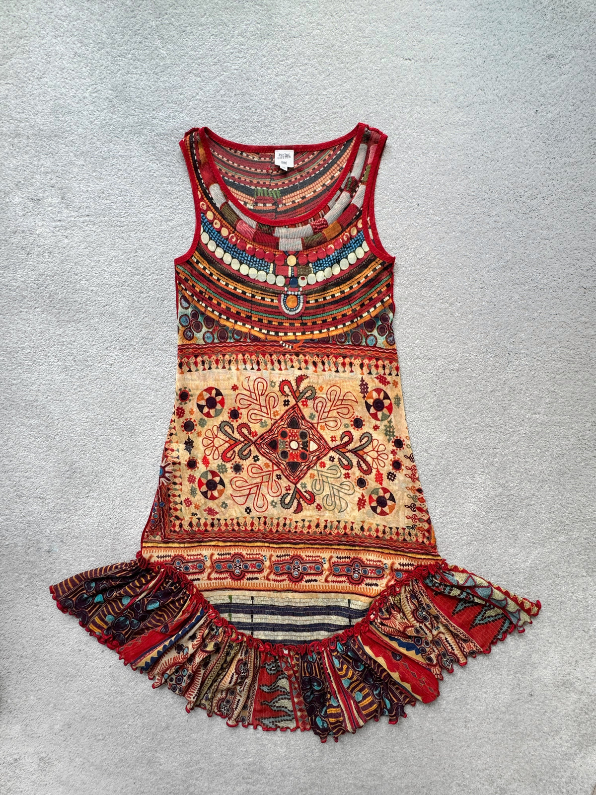 JEAN PAUL GAULTIER 90s ORNAMENTAL MESH DRESS