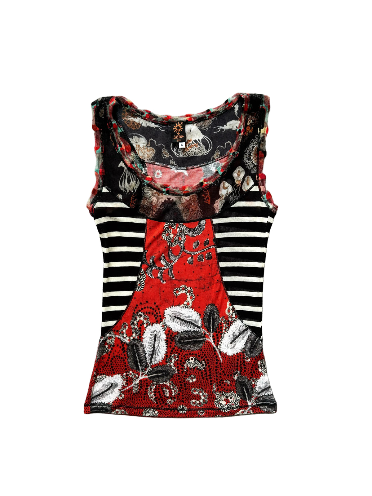 JEAN PAUL GAULTIER 90s JELLYFISH MESH TOP