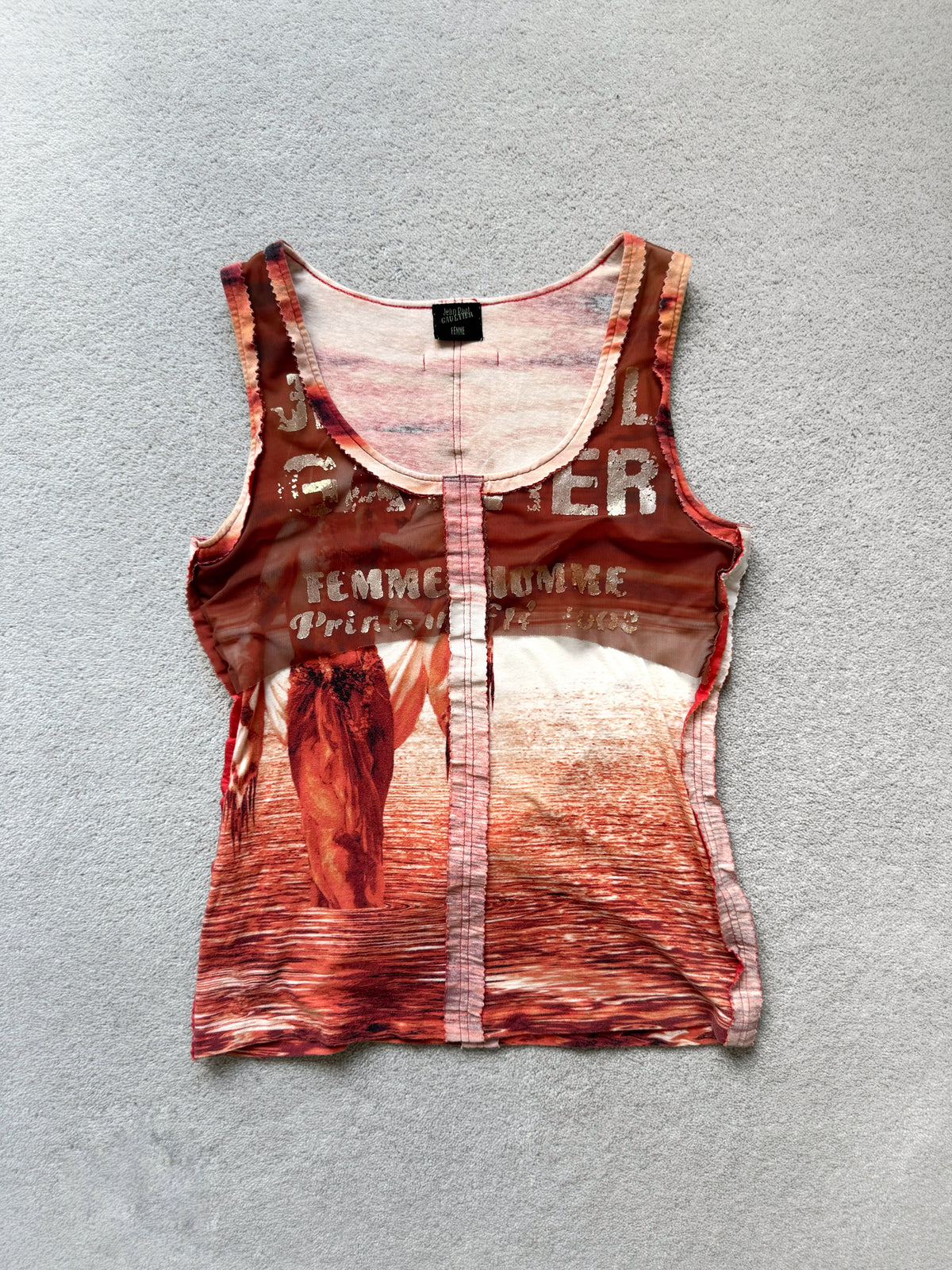JEAN PAUL GAULTIER 90s GODDESS SHOULDER PAD TOP