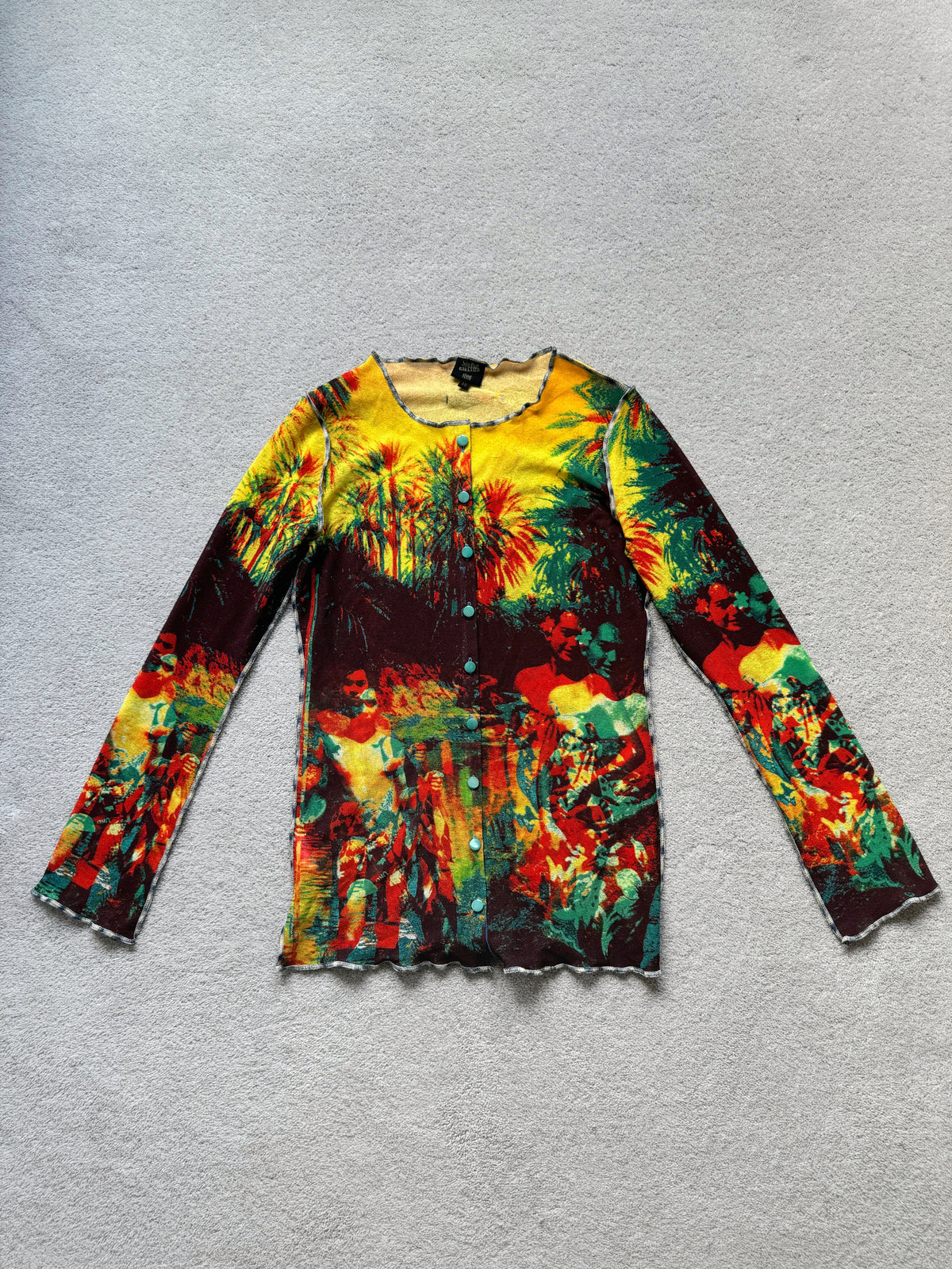 JEAN PAUL GAULTIER S/S 2000 GAUGIN PALM MESH TOP
