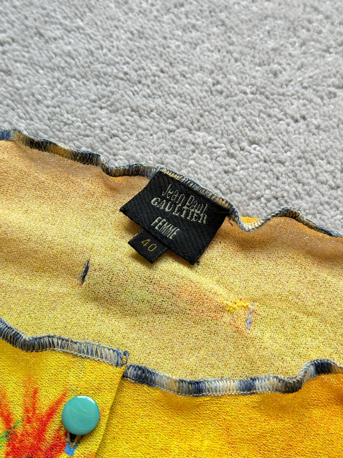 JEAN PAUL GAULTIER S/S 2000 GAUGIN PALM MESH TOP