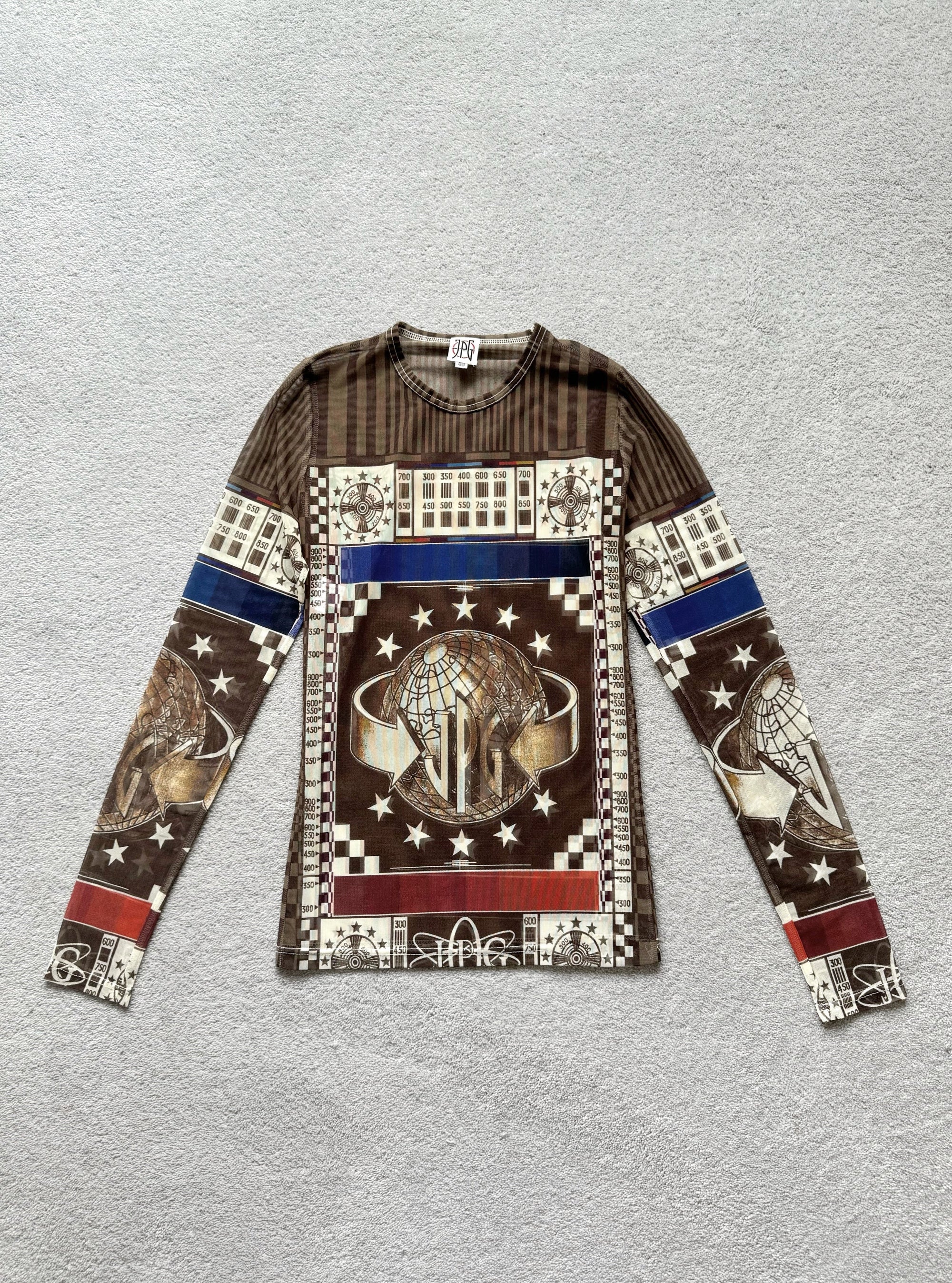 JEAN PAUL GAULTIER FALL 1994 WORLD MESH TOP