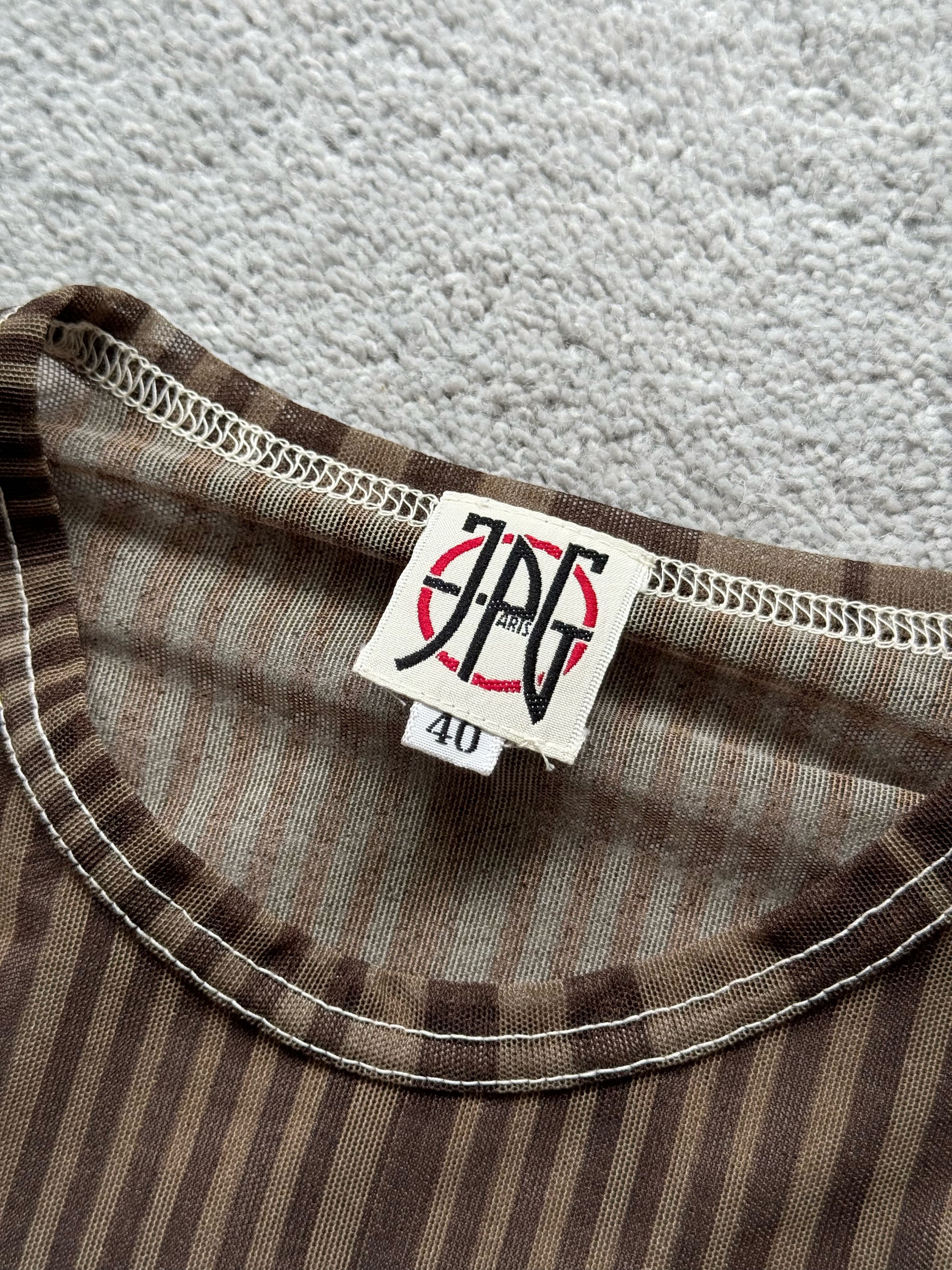 JEAN PAUL GAULTIER FALL 1994 WORLD MESH TOP