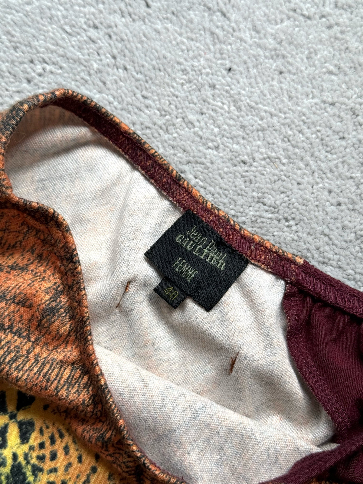 JEAN PAUL GAULTIER F/W 1995 MONEY PRINT MAXI SKIRT