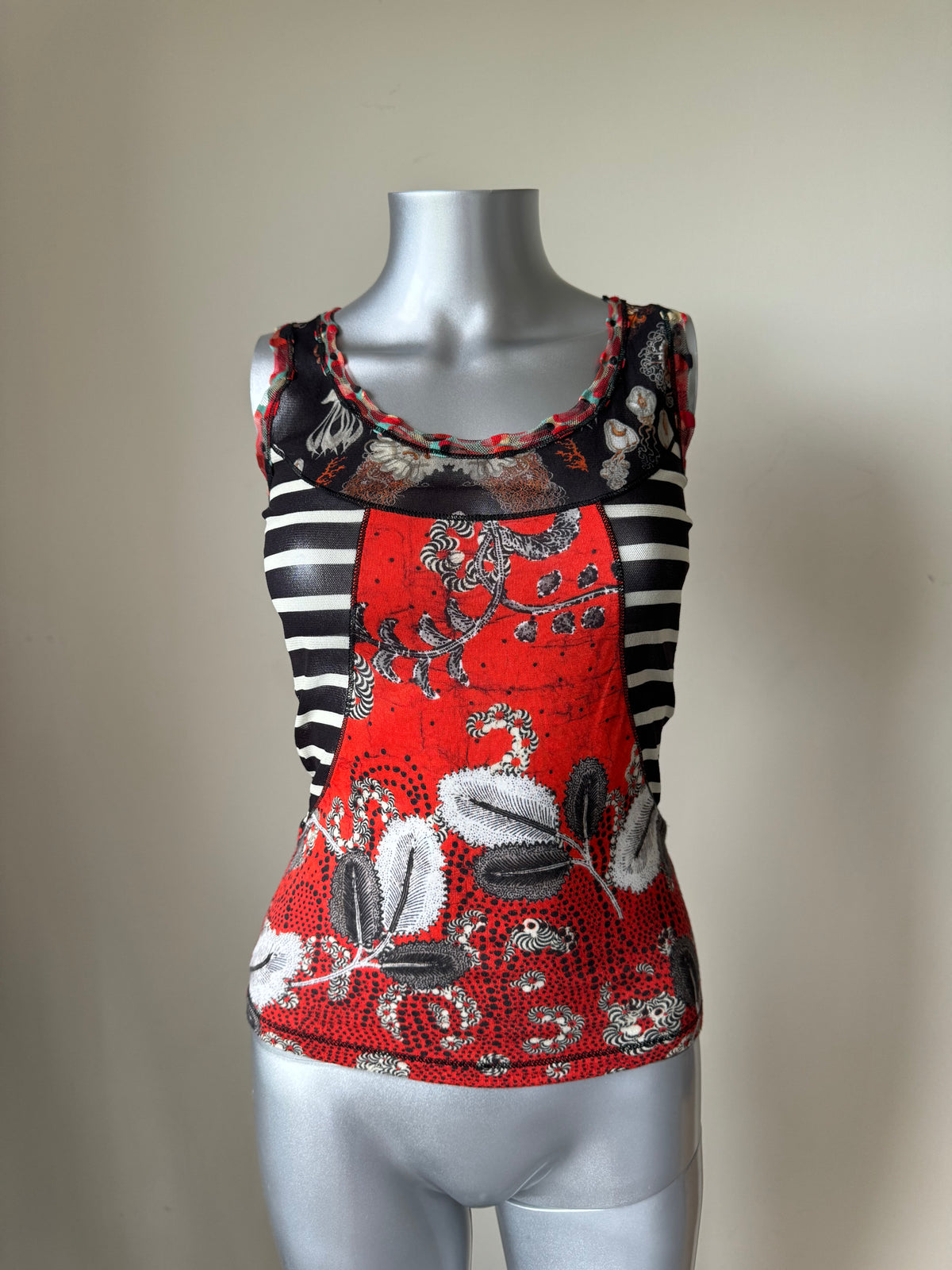 JEAN PAUL GAULTIER 90s JELLYFISH MESH TOP