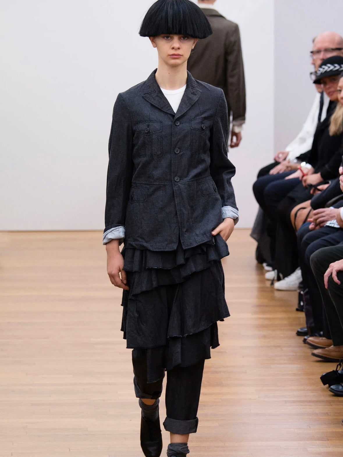 COMME DES GARCONS S/S 2015 WRAP LAYERED PANTS