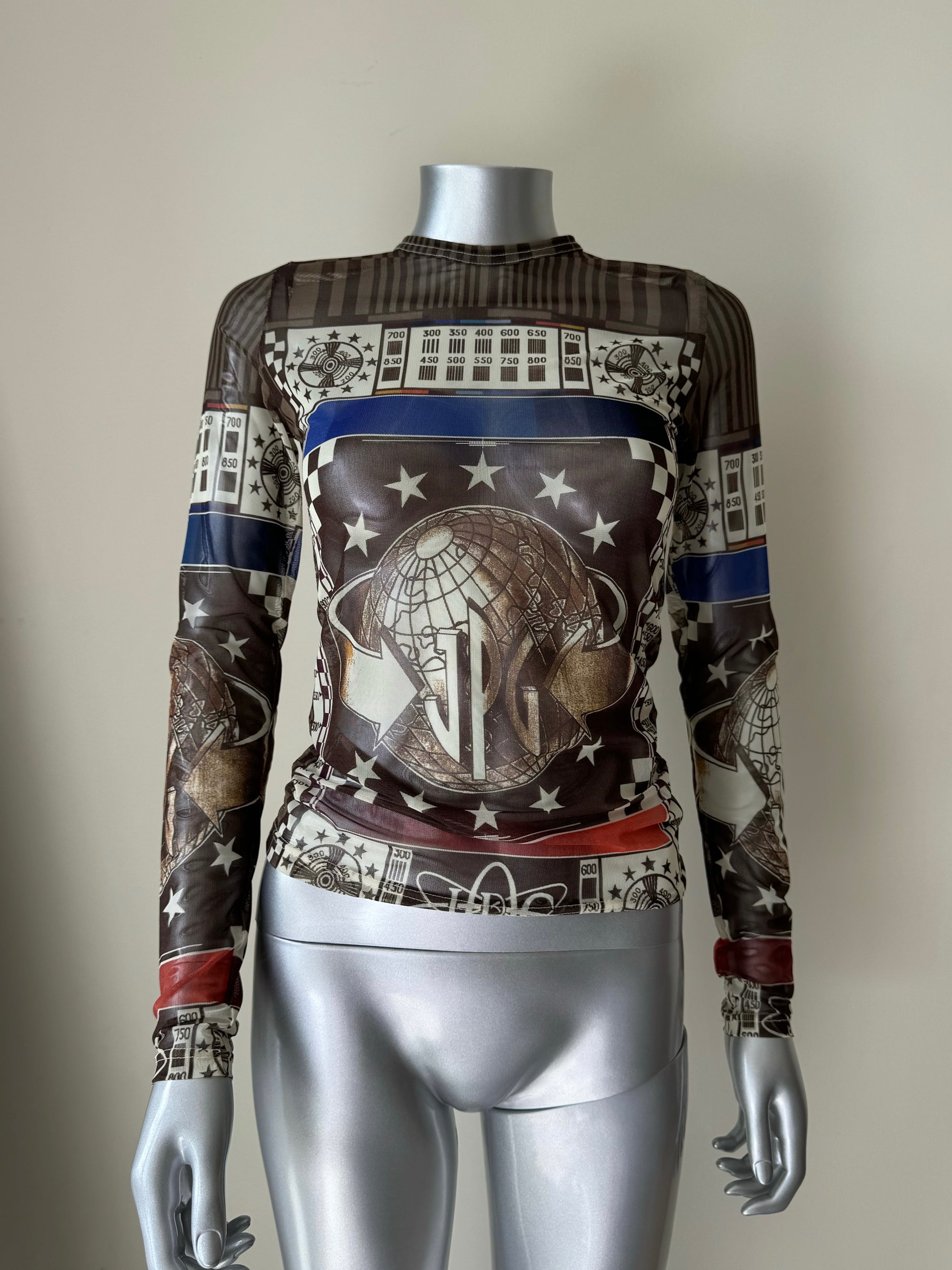 JEAN PAUL GAULTIER FALL 1994 WORLD MESH TOP