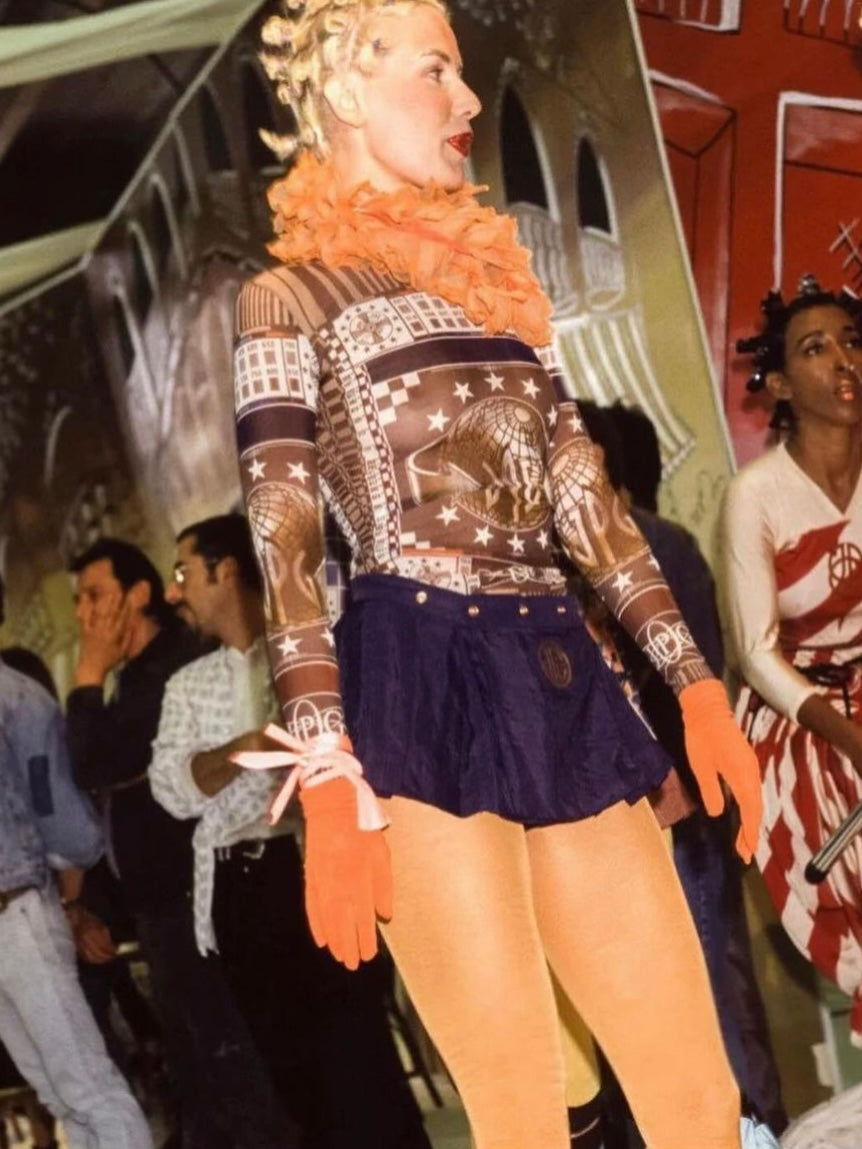 JEAN PAUL GAULTIER FALL 1994 WORLD MESH TOP