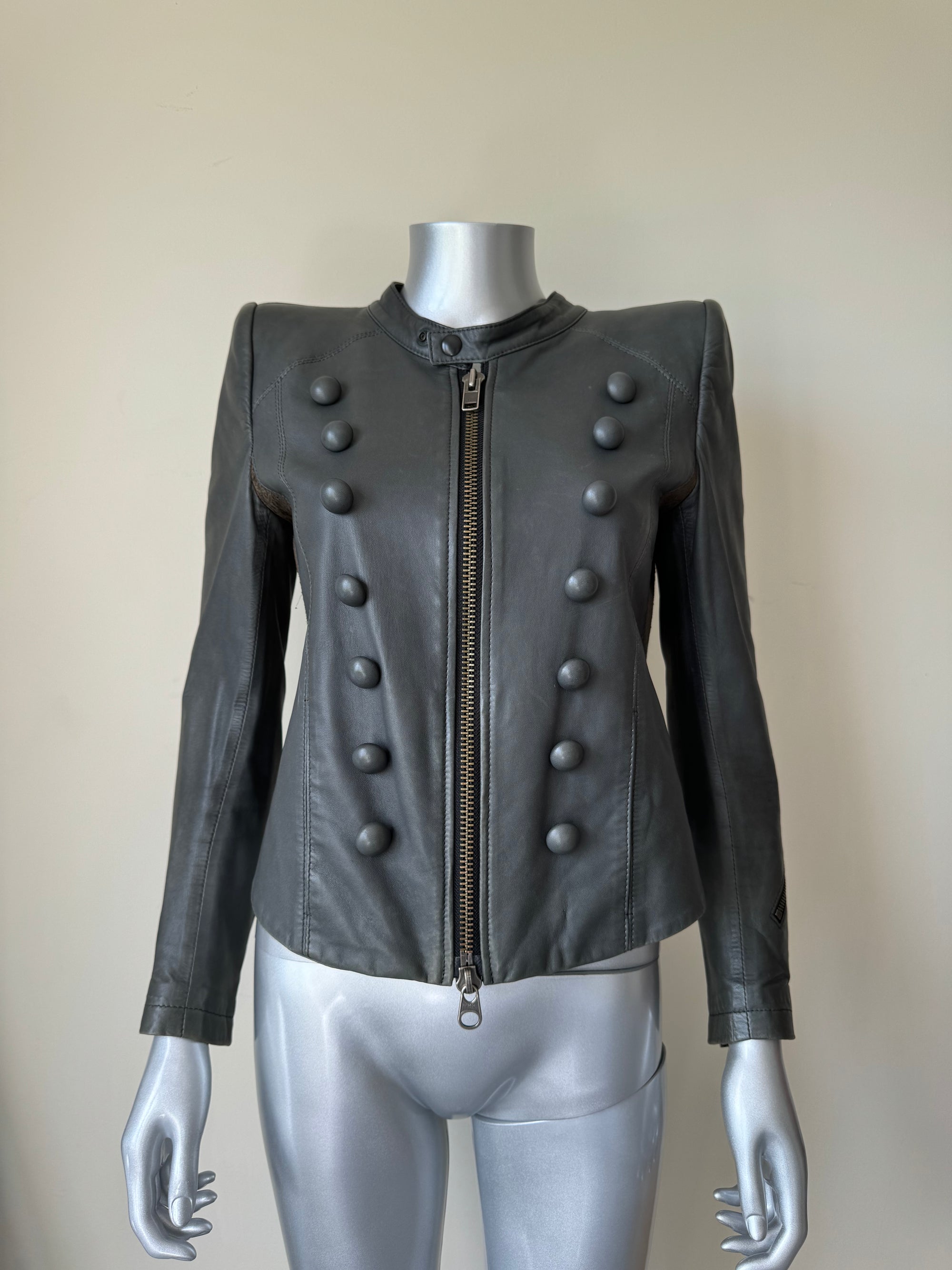 L.G.B. LAMBSKIN LEATHER JACKET