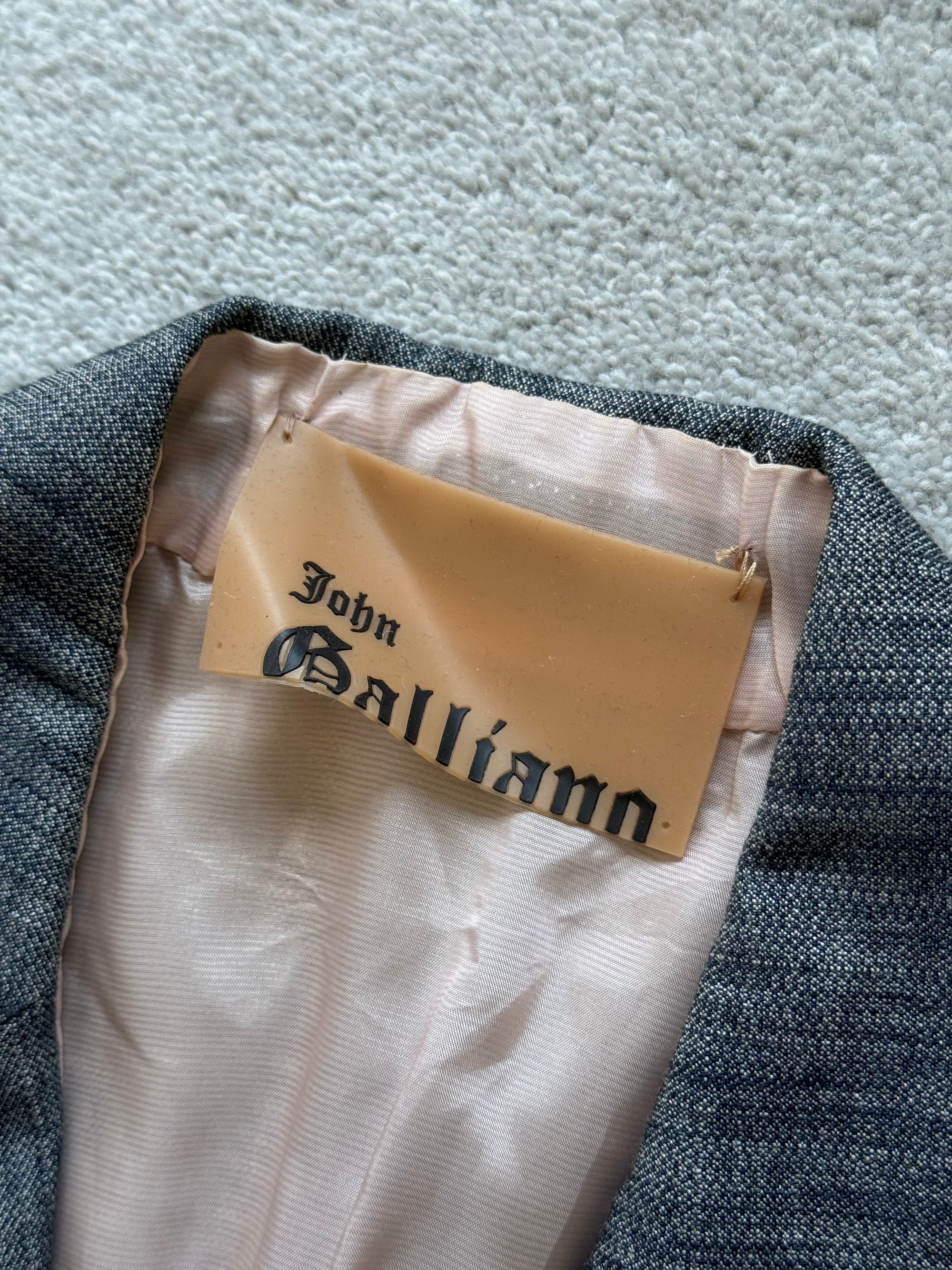 JOHN GALLIANO 00s DENIM BLAZER
