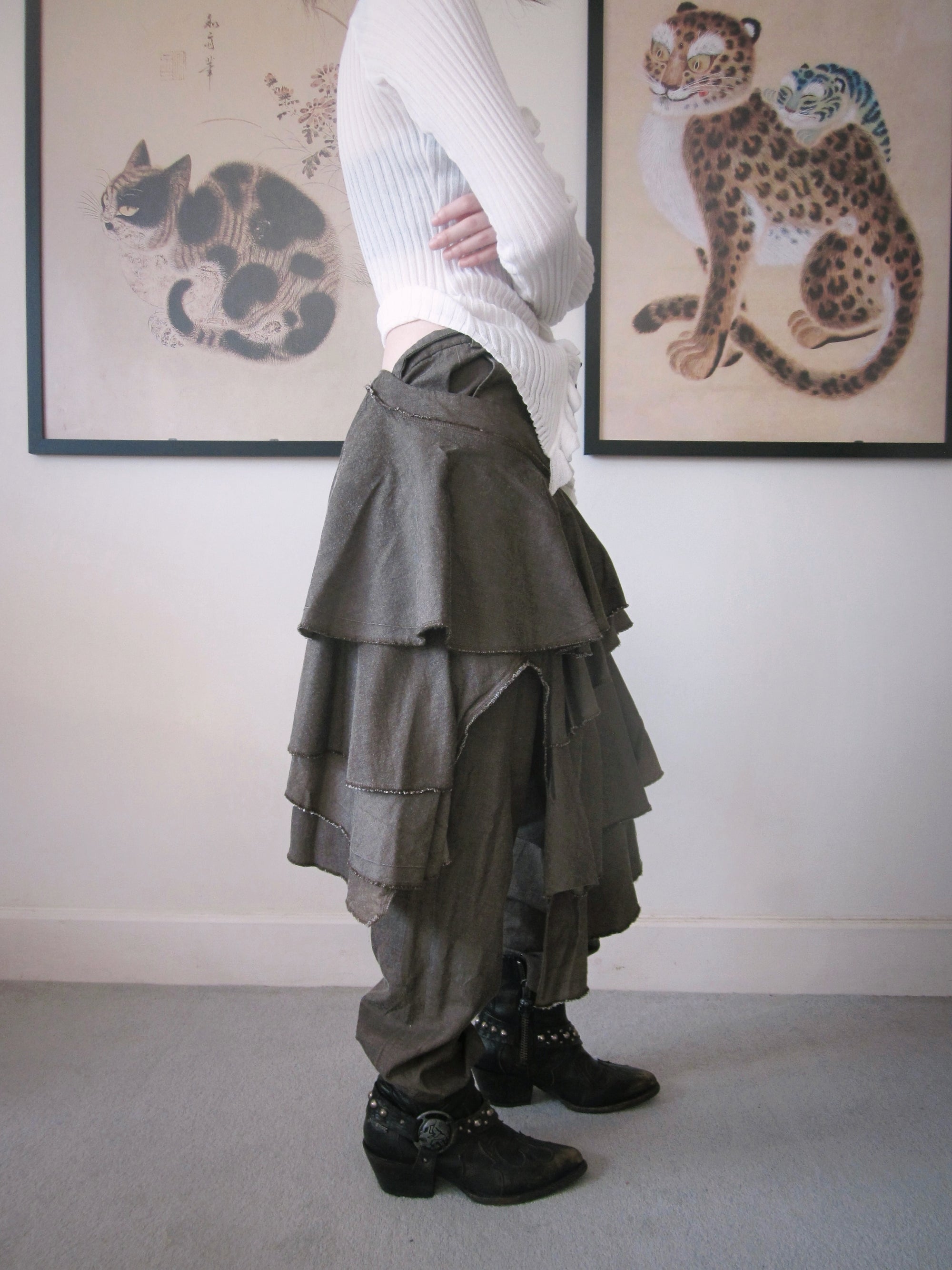 COMME DES GARCONS S/S 2015 WRAP LAYERED PANTS