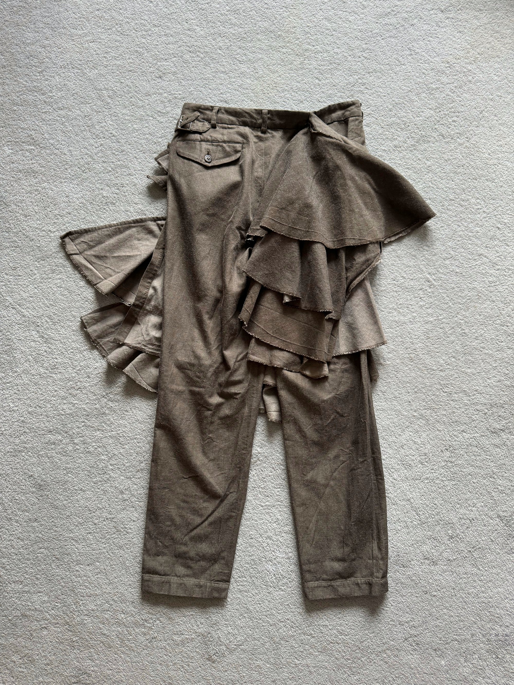 COMME DES GARCONS S/S 2015 WRAP LAYERED PANTS