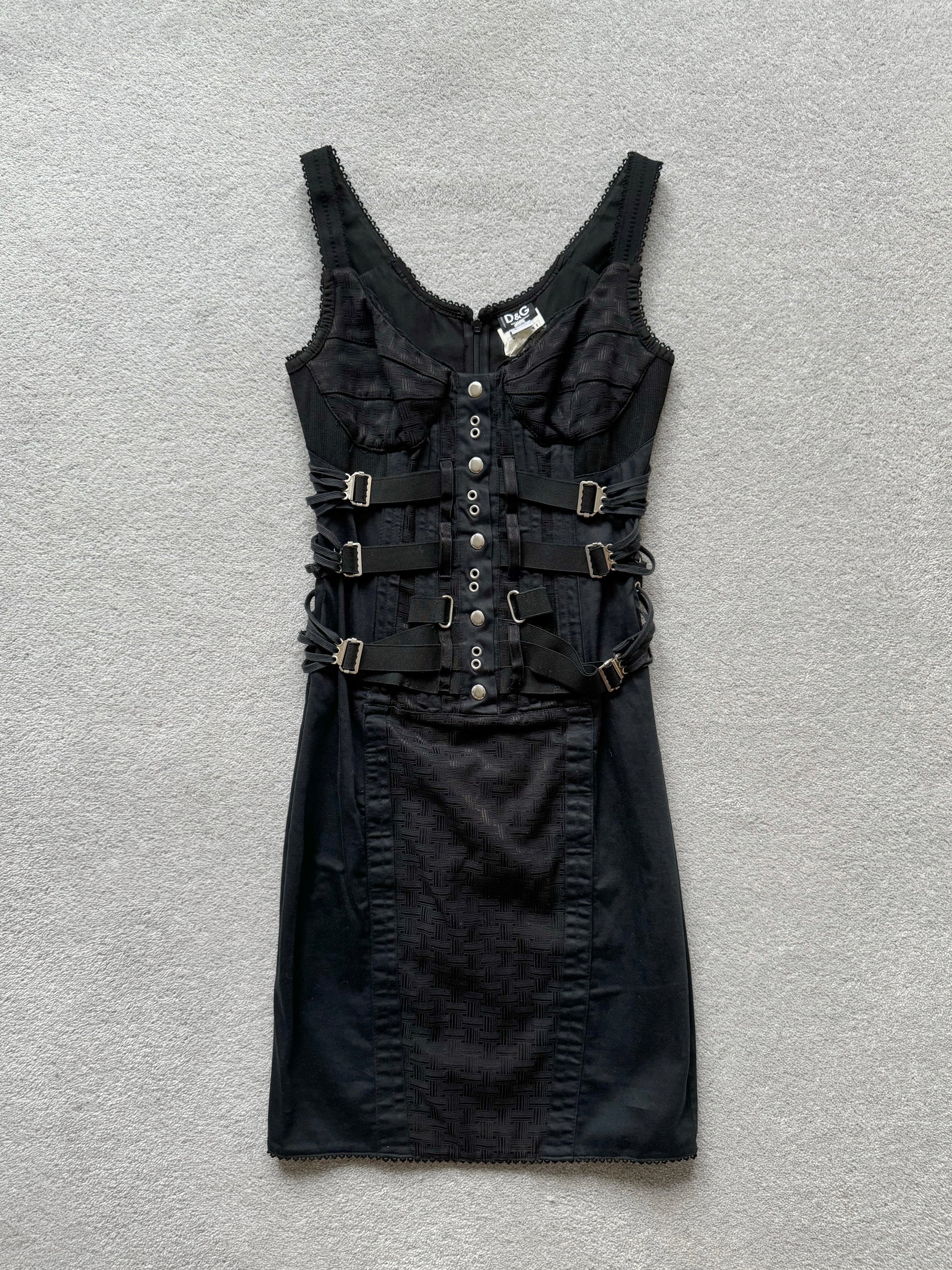 DOLCE AND GABBANA 2002 BONDAGE DRESS