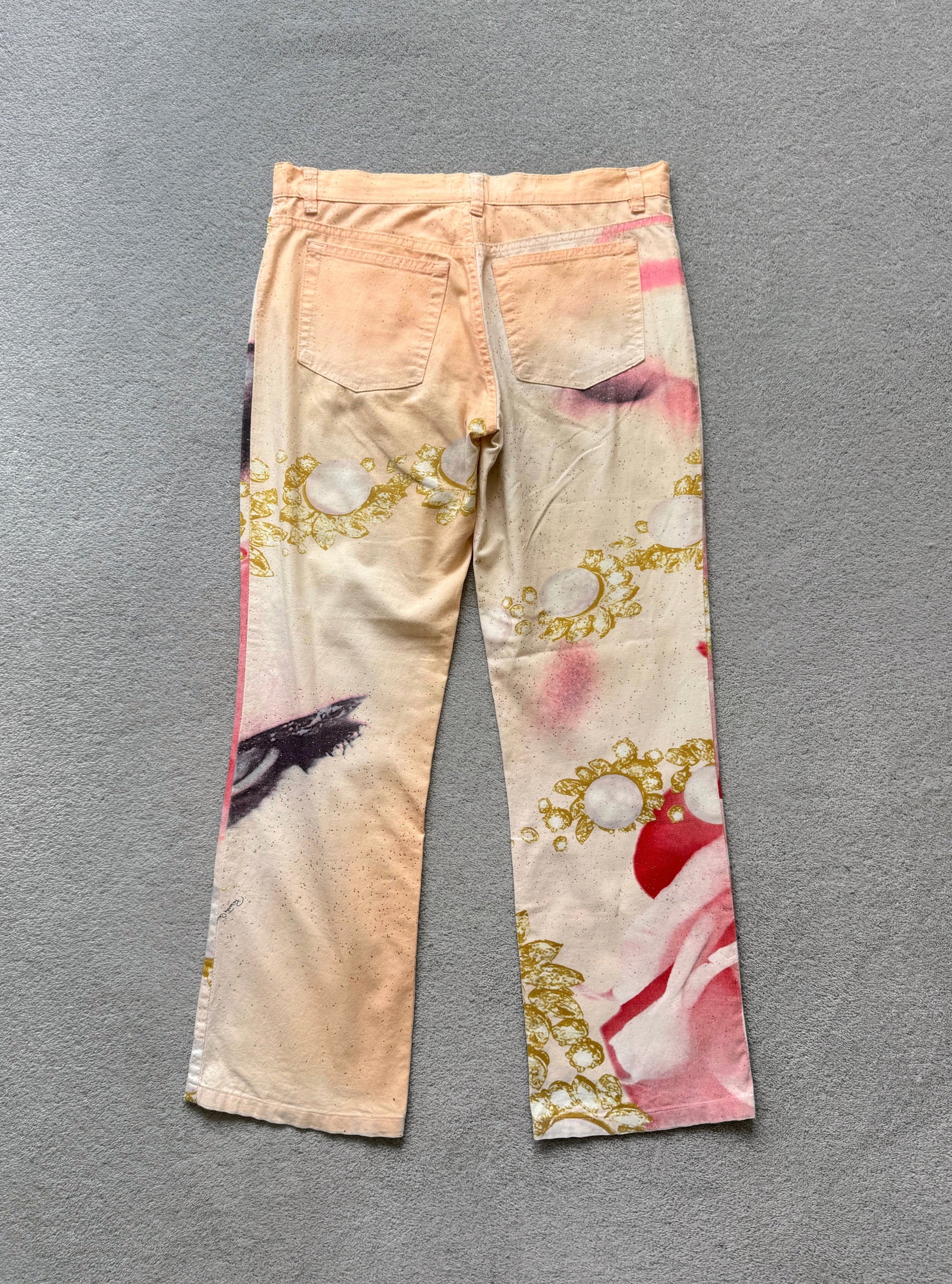 ROBERTO CAVALLI S/S 2001 LIZ TAYLOR PANTS