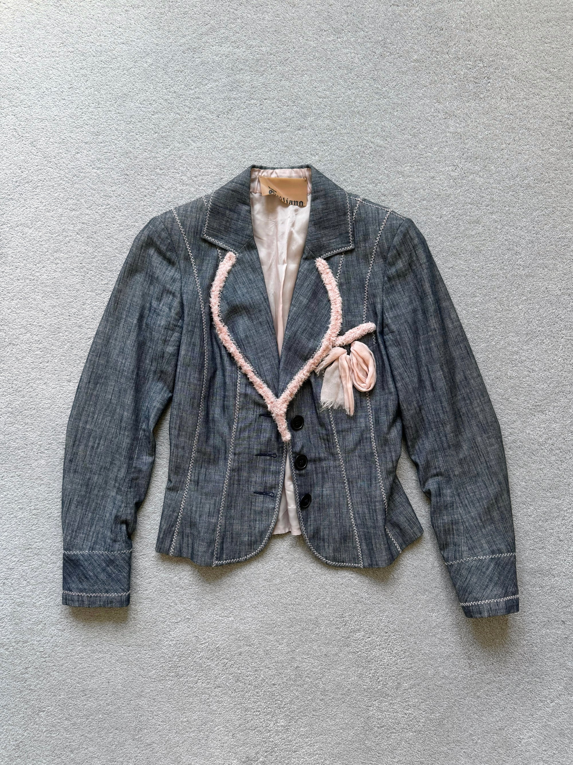 JOHN GALLIANO 00s DENIM BLAZER