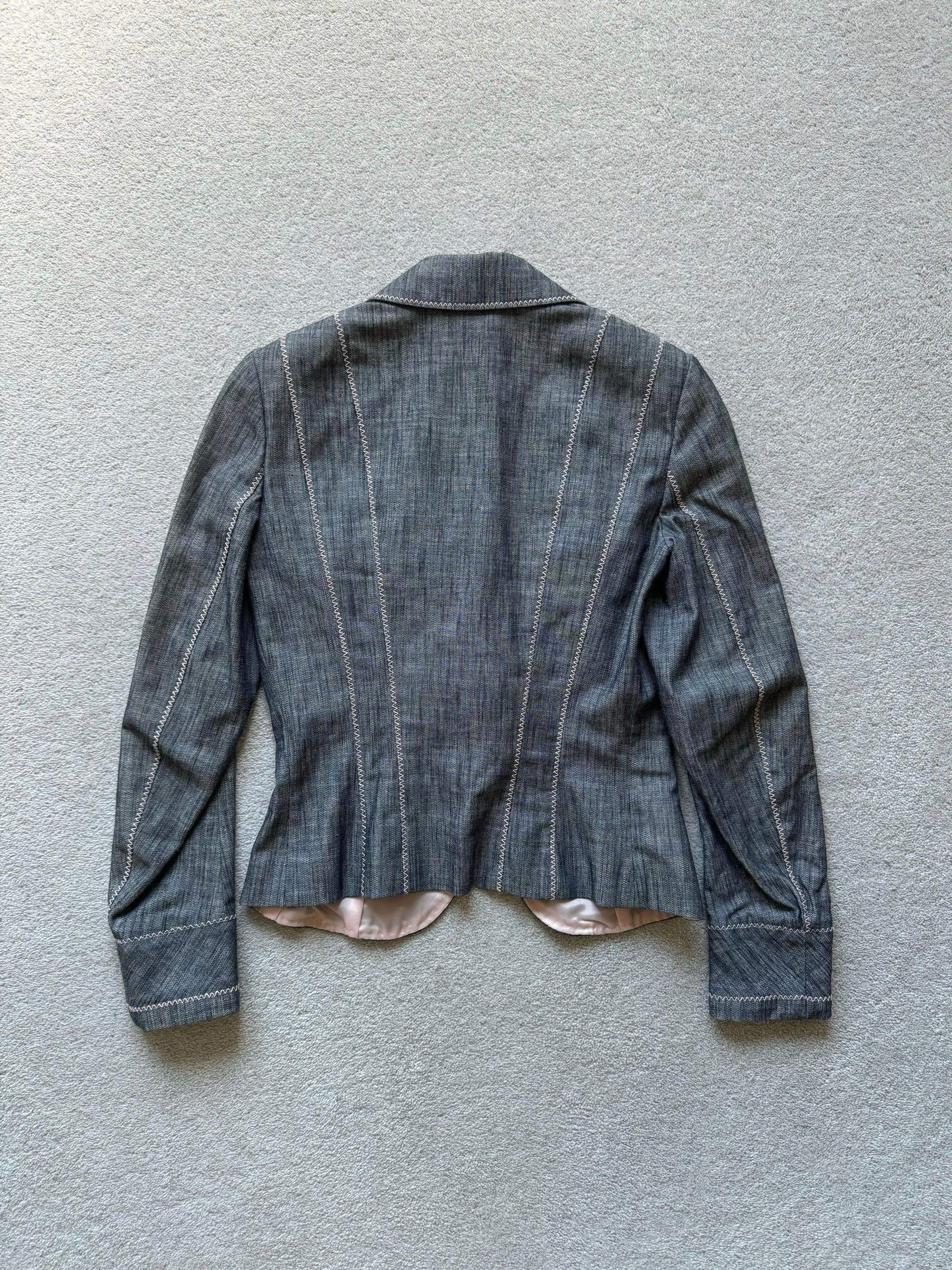 JOHN GALLIANO 00s DENIM BLAZER