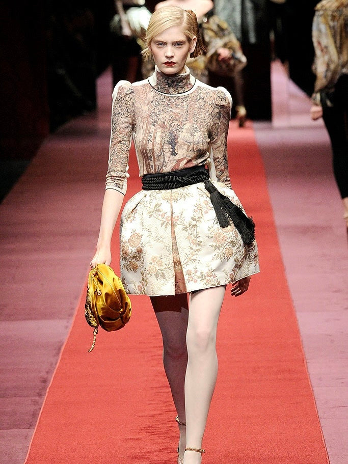 DOLCE AND GABBANA FALL 2009 RENAISSANCE KNIT TOP