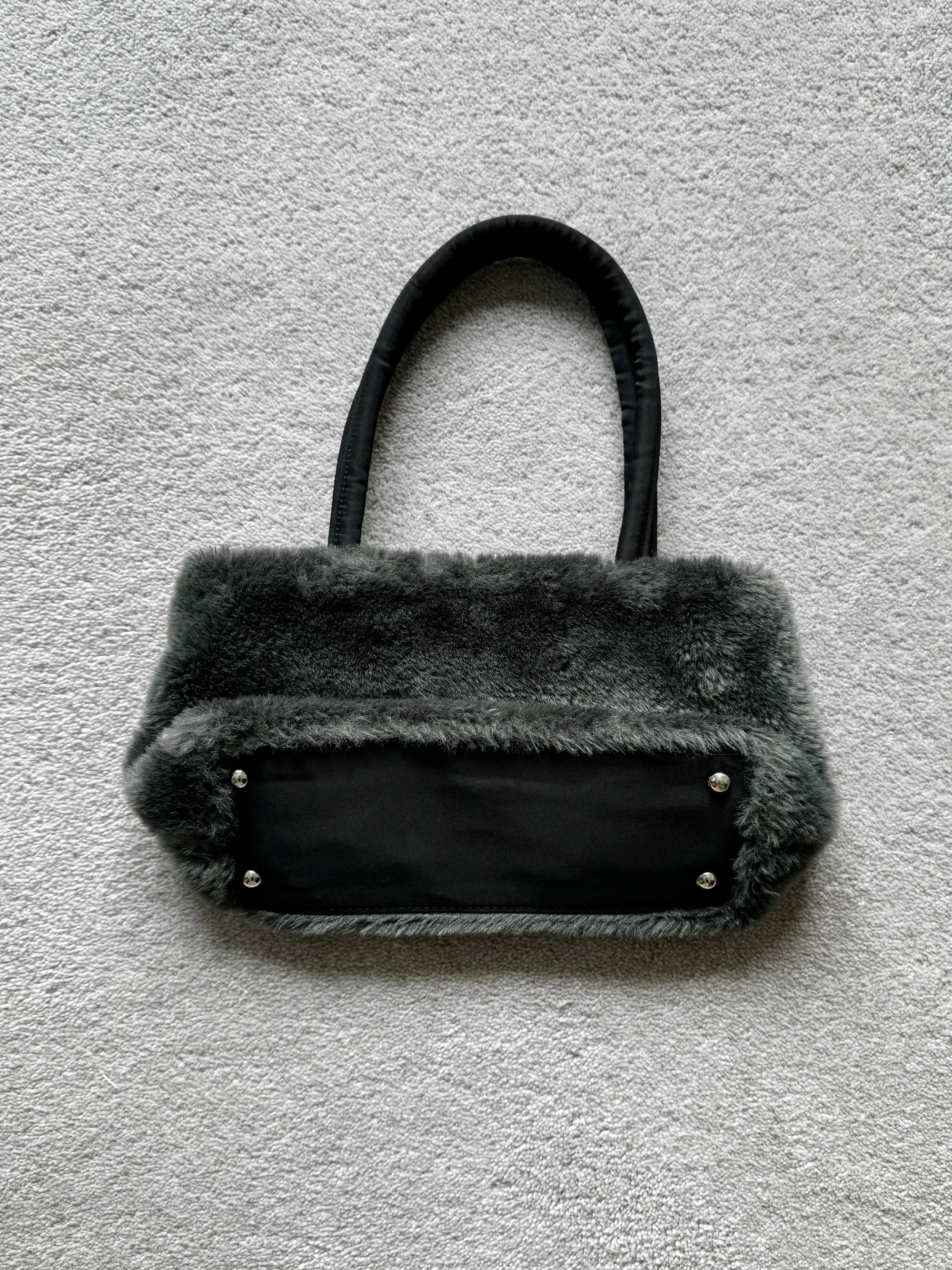 JEAN PAUL GAULTIER 00s FAUX FUR MINI BAG