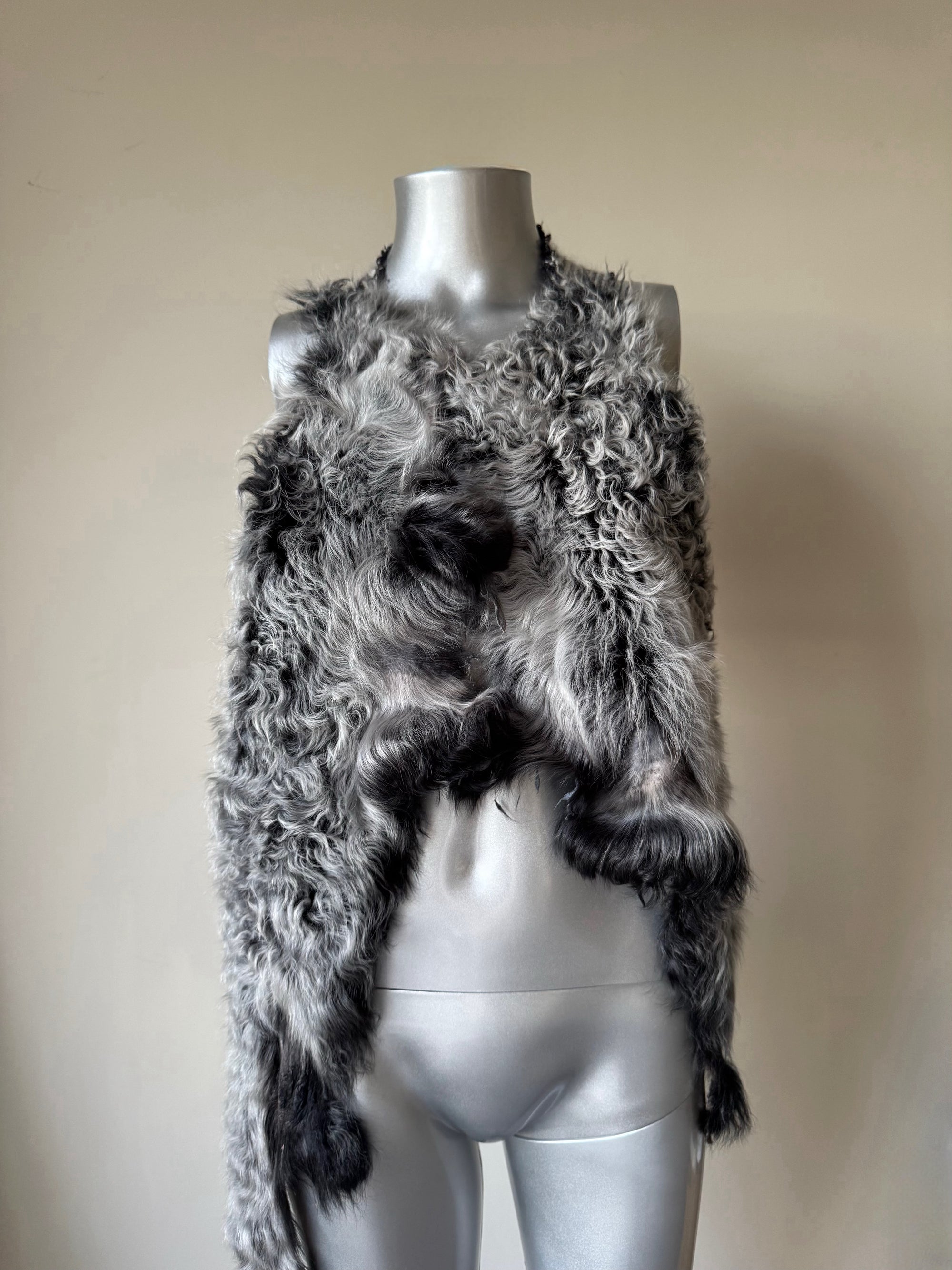 IFSIXWASNINE GENUINE LAMB FUR LEATHER GILET