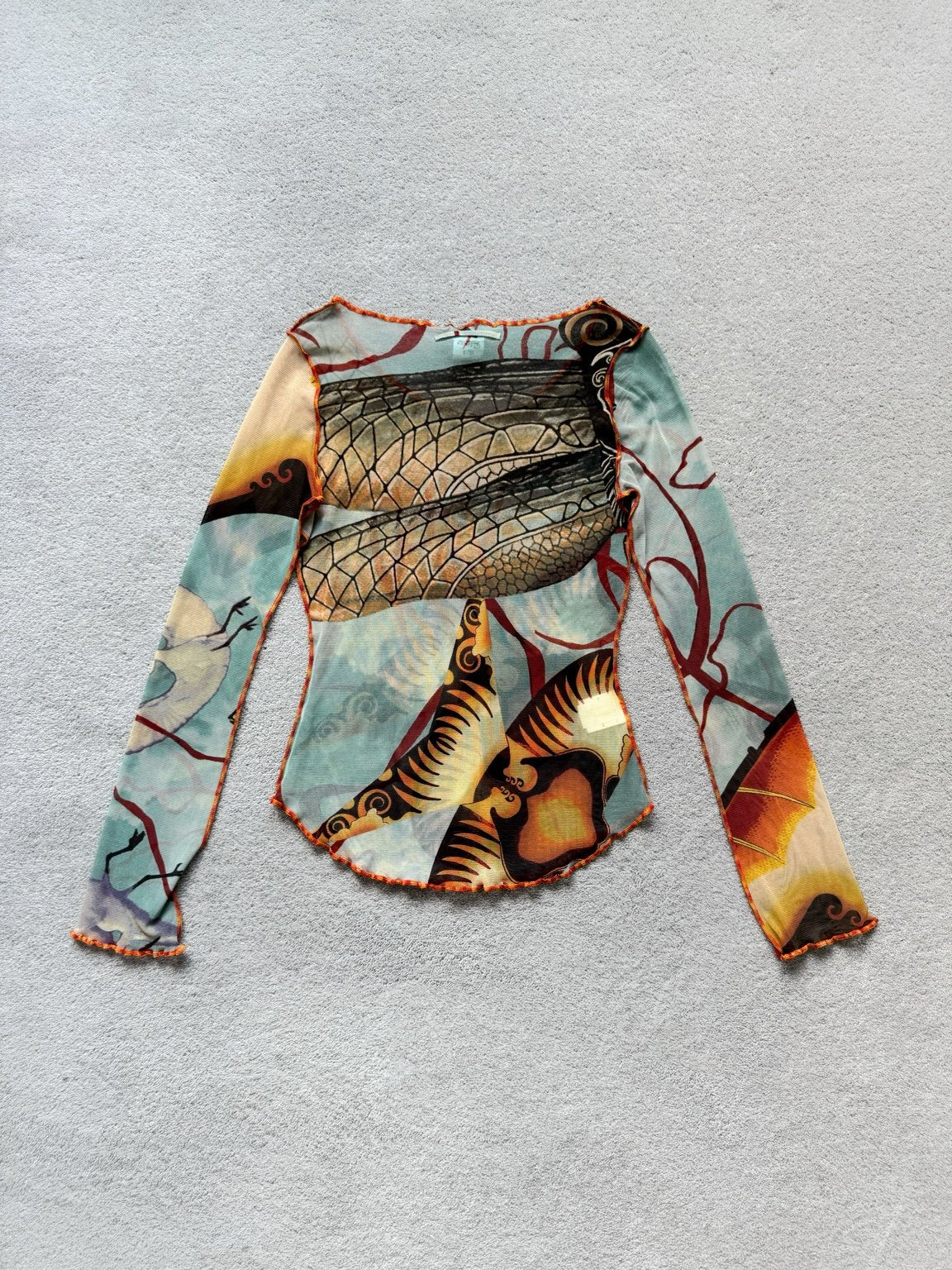 JEAN PAUL GAULTIER S/S 2005 SALVADOR DALI MESH TOP