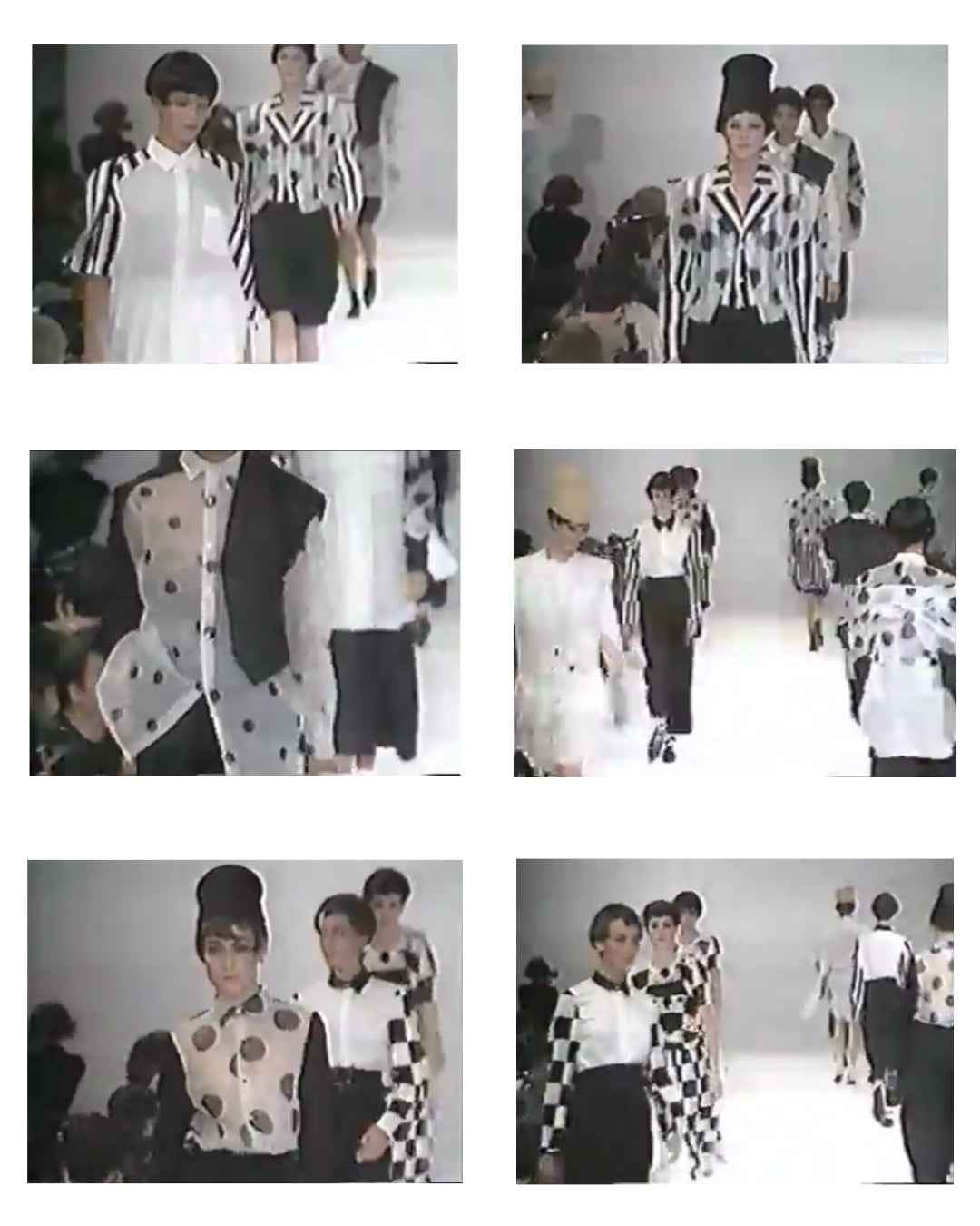 COMME DES GARCONS S/S 1989 RUCHED PATTERNED BLAZER